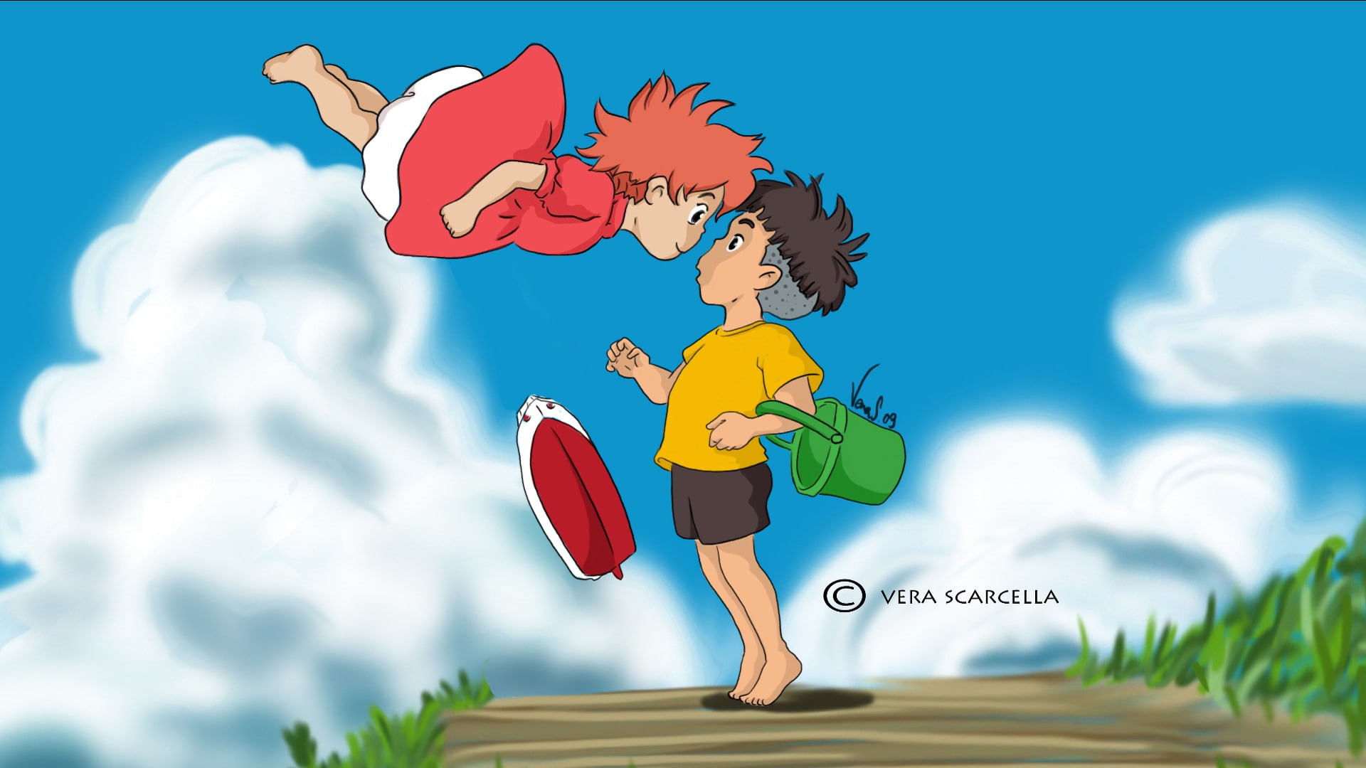 1080P, Movie, Ponyo, HD Wallpaper