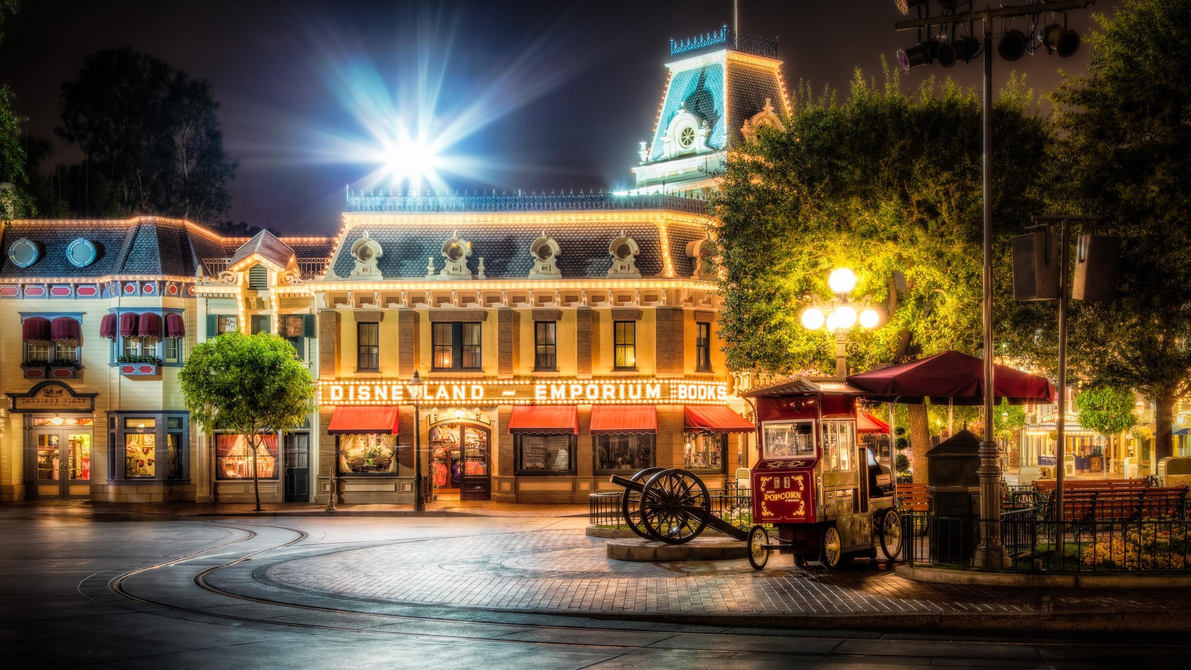 world, anaheim, 4K, cannon, 3840x2160, california, black, artillery, disneyland, HD Wallpaper