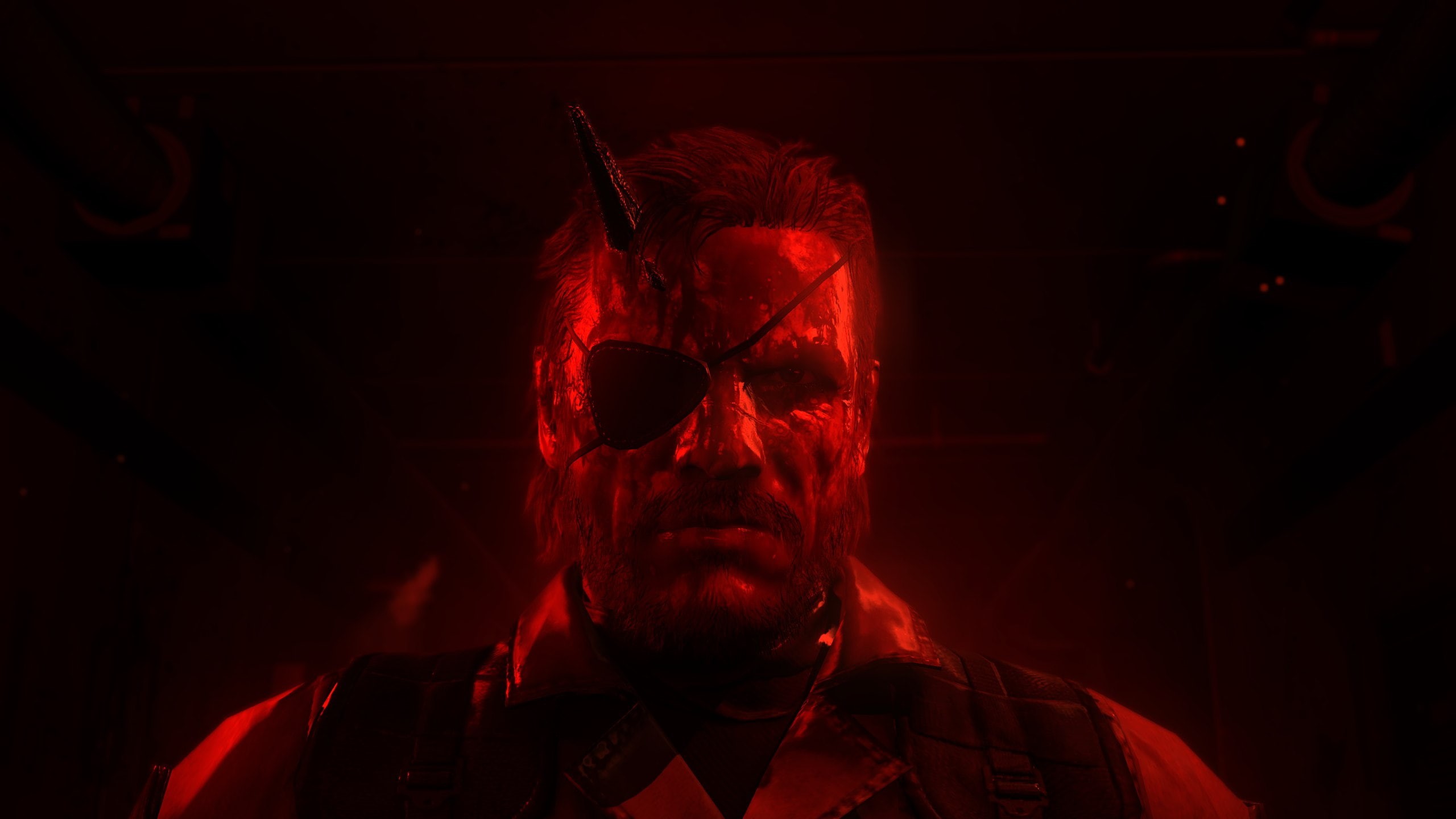 Metal Gear Solid V: The Phantom Pain, video games, snake, screen shot, red, 2K, HD Wallpaper