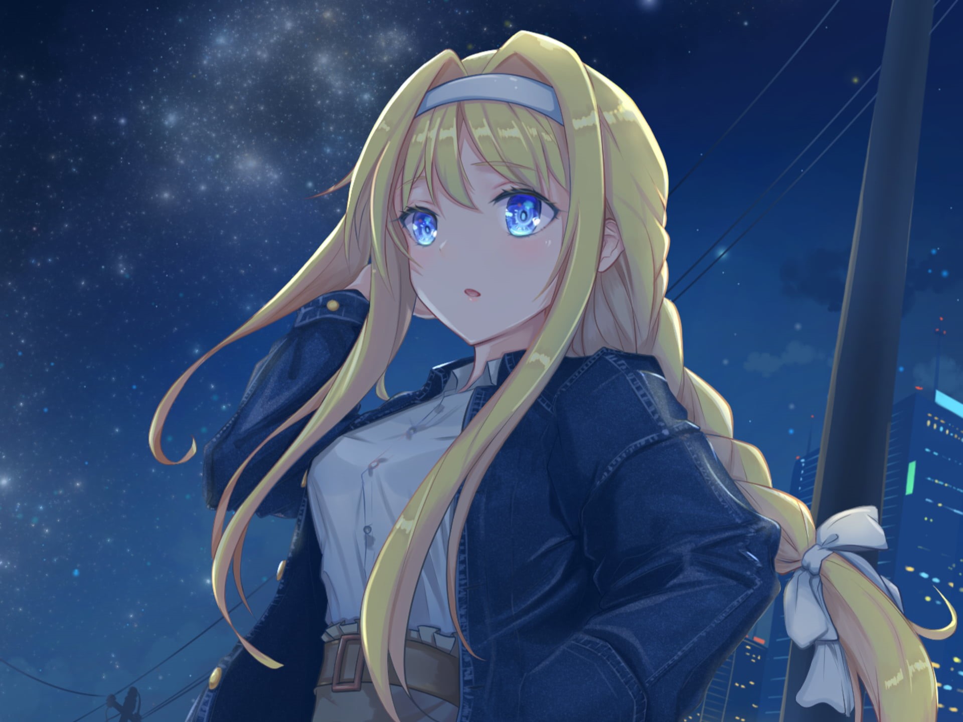 Alice Zuberg, Sword Art Online: Alicization, Sword Art Online, 1080P, Night, HD Wallpaper