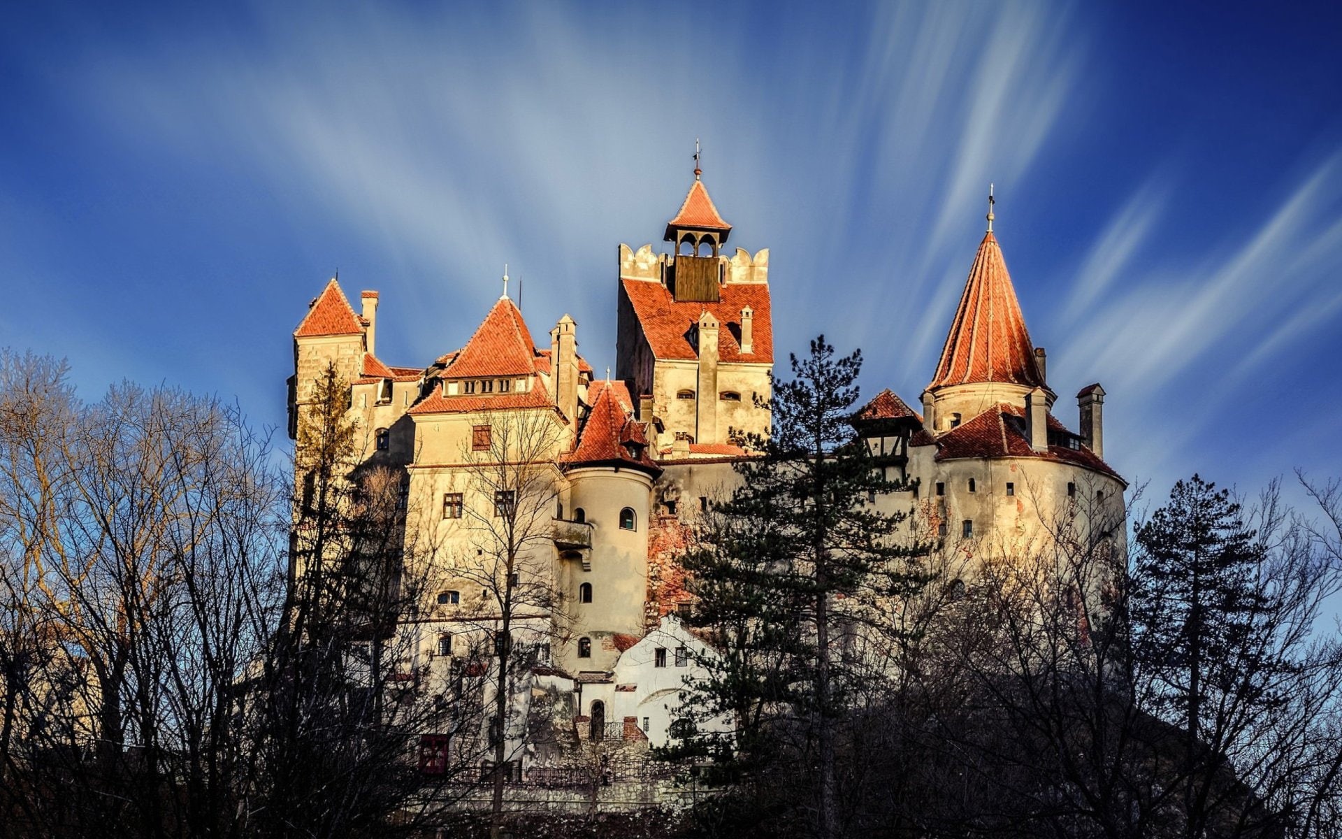 Bran Castle, Castle, Castles, Transylvania, Man Made, 1080P, Romania, HD Wallpaper