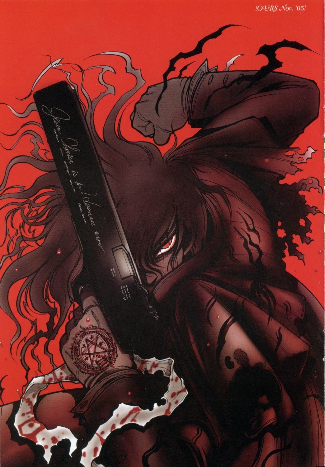 720P, Alucard, anime, Hellsing, Phone HD Wallpaper