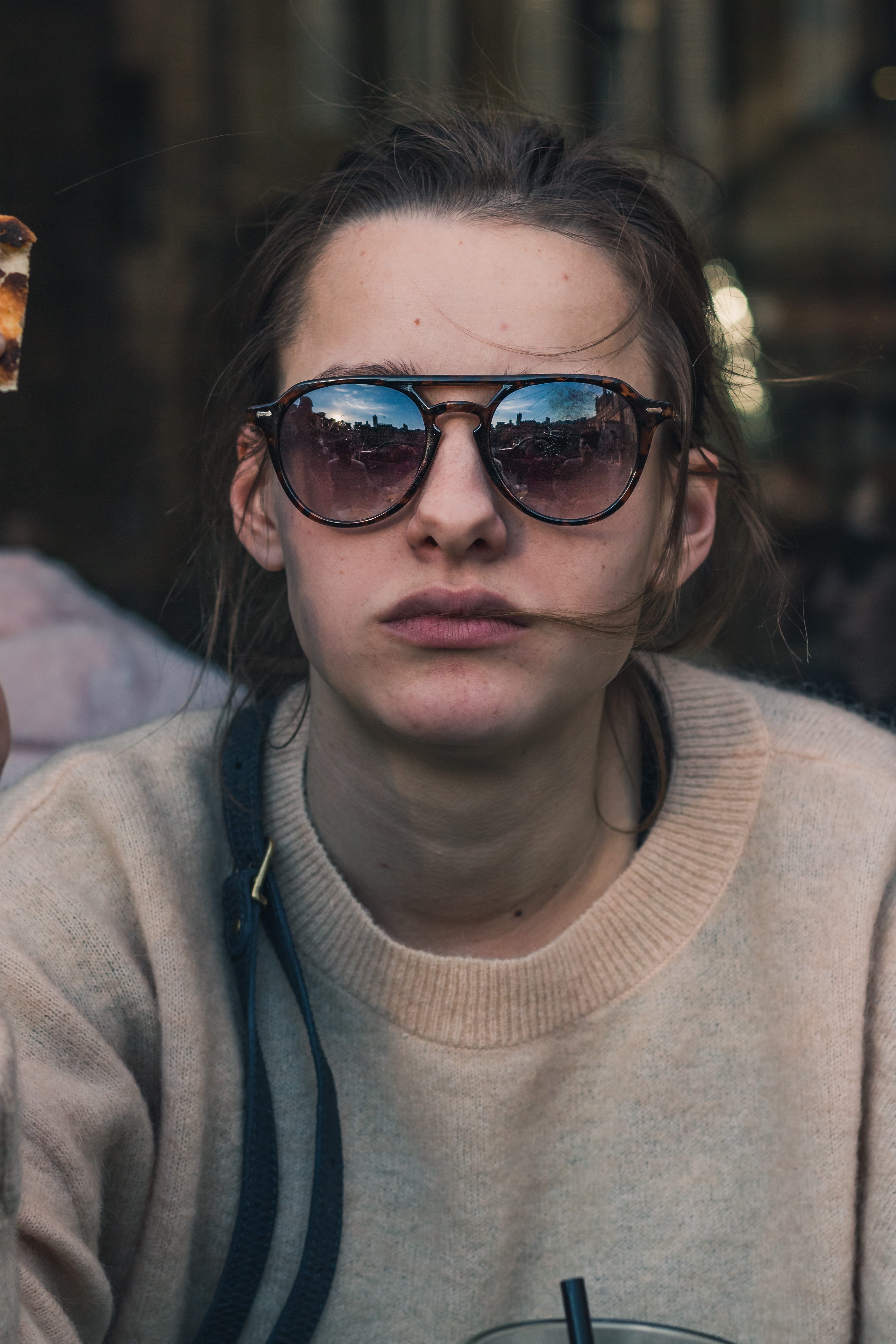italy, real people, sunglasses, 4K, portrait, women, front view, lifestyles, glasses, headshot, scarf, one person, close-up, looking at camera, young women, Phone HD Wallpaper