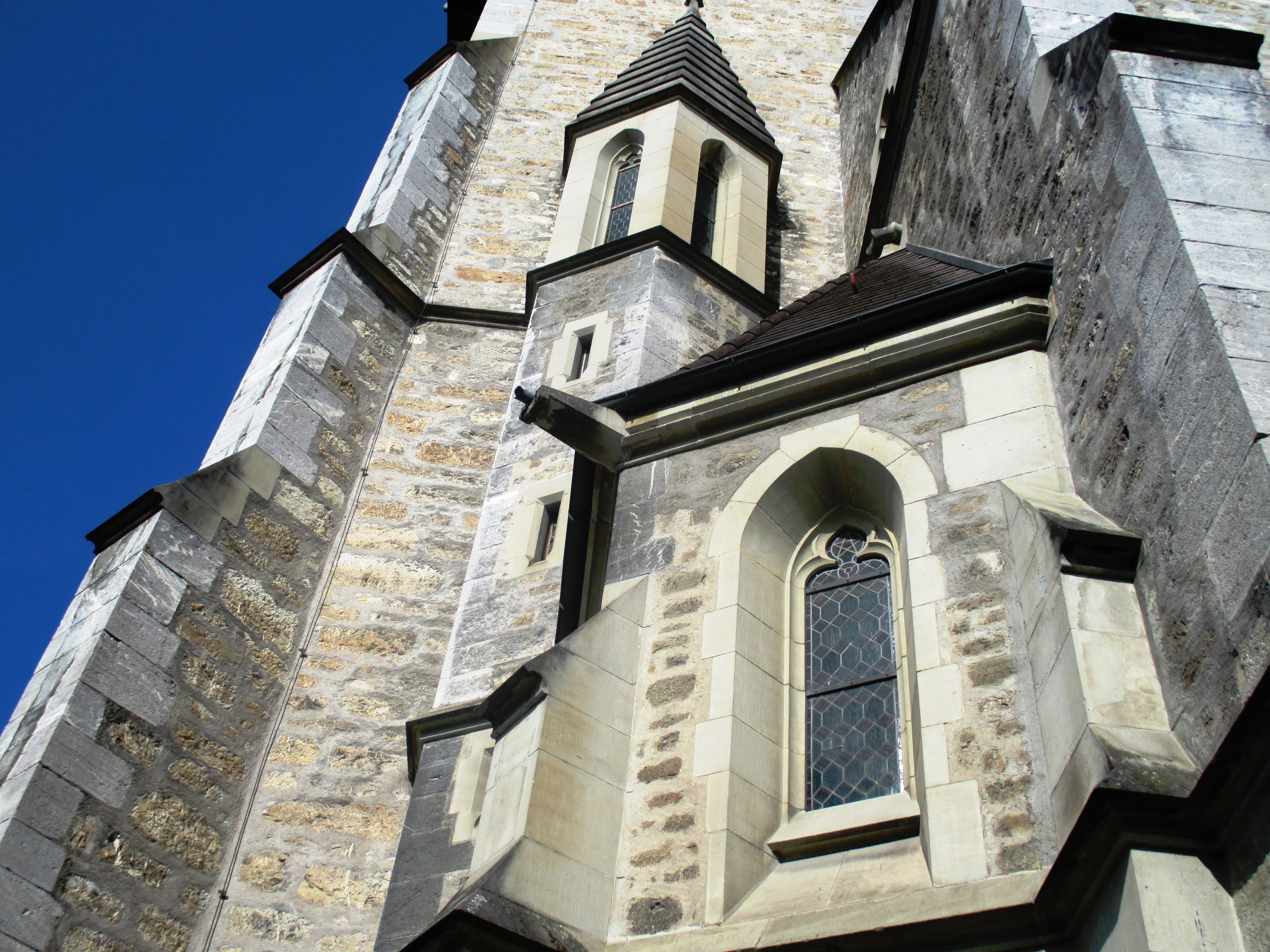 building, building exterior, no people, page tower, tower, built structure, window, clock, church, 4K, principality of liechtenstein, place of worship, HD Wallpaper