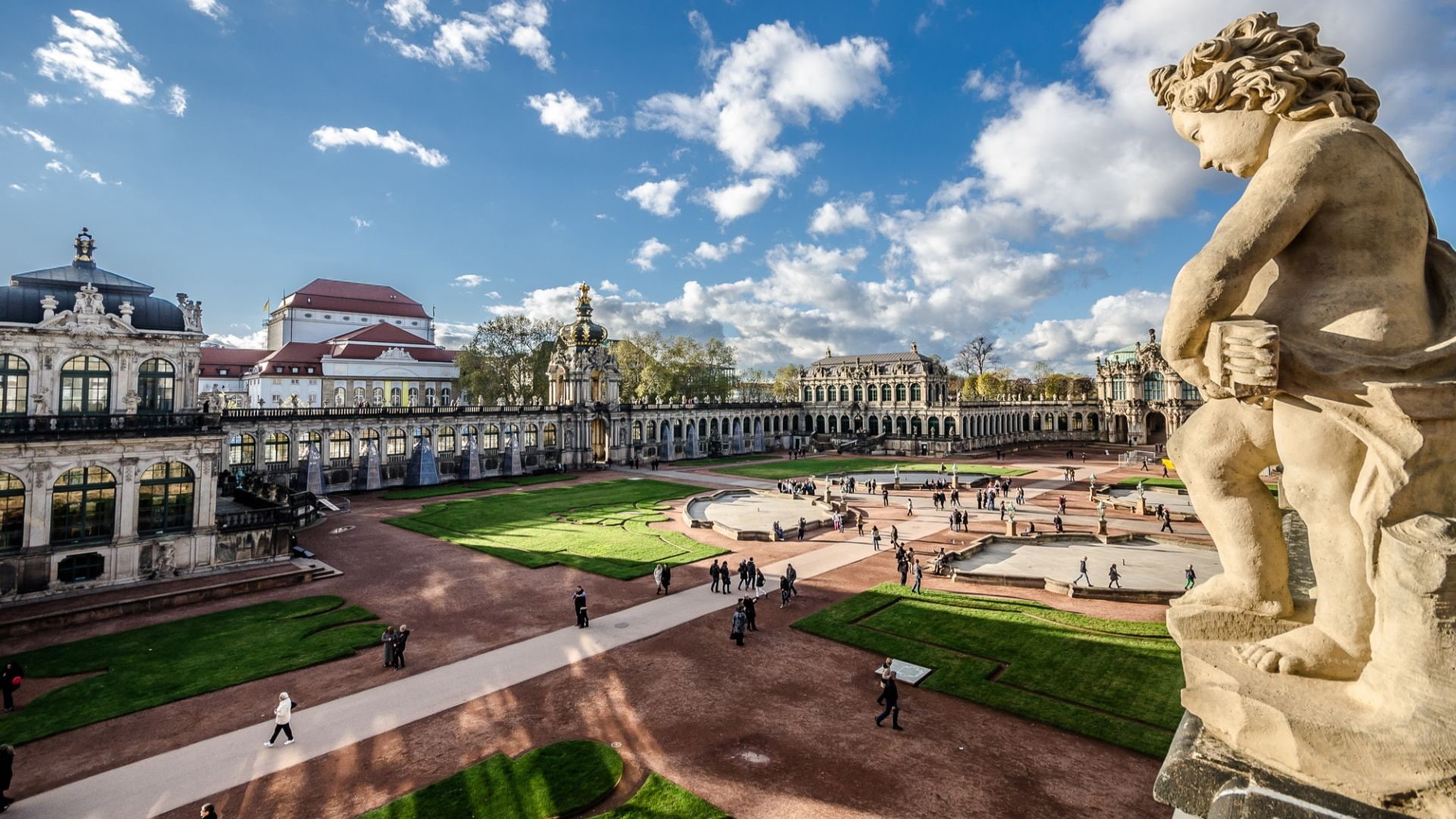 Palaces, 1080P, Zwinger (Dresden), Zwinger, Dresden, HD Wallpaper