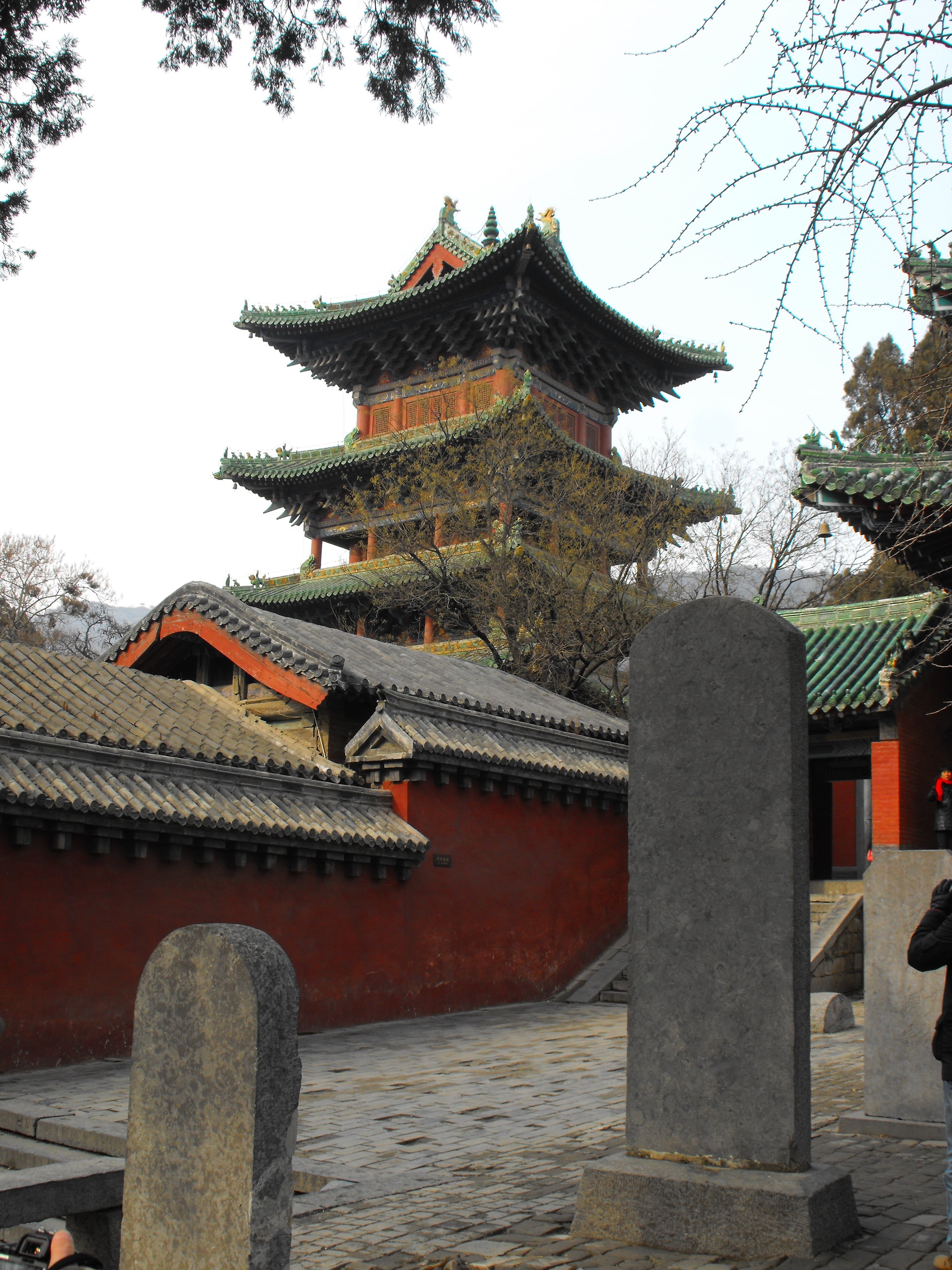 building exterior, architecture, tree, day, shaolin, built structure, place of worship, temple, spirituality, building, nature, 2K, travel destinations, Phone HD Wallpaper