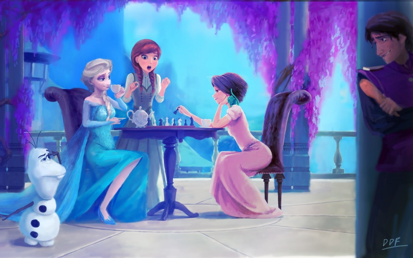 disney, frozen, hd, 720P, drawing, digital/artwork, HD Wallpaper