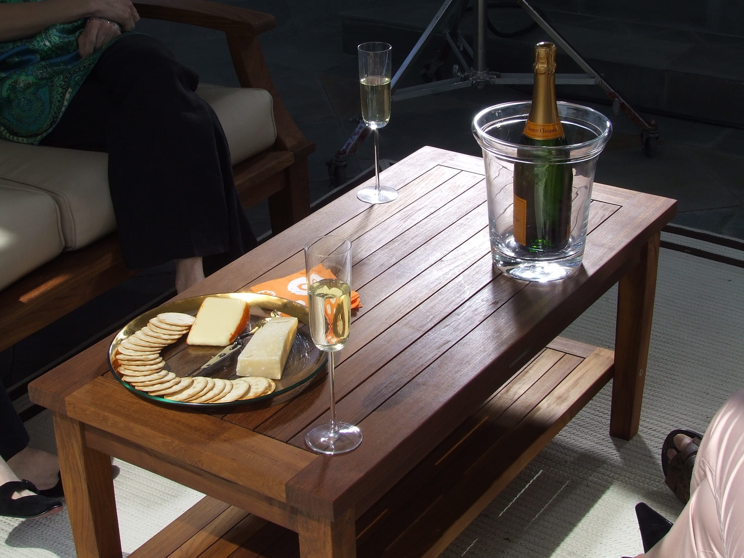 Table, cheese, sunlight, refreshment, glass, seat, household equipment, high angle view, wood, alcohol, Wine, food and drink, wooden table, drink, Teak, HD Wallpaper