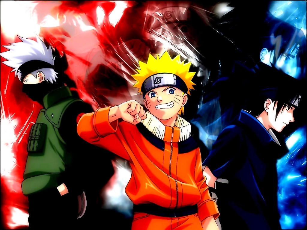 gang, hd, naruto and the gang, 480P, anime, naruto, art, HD Wallpaper
