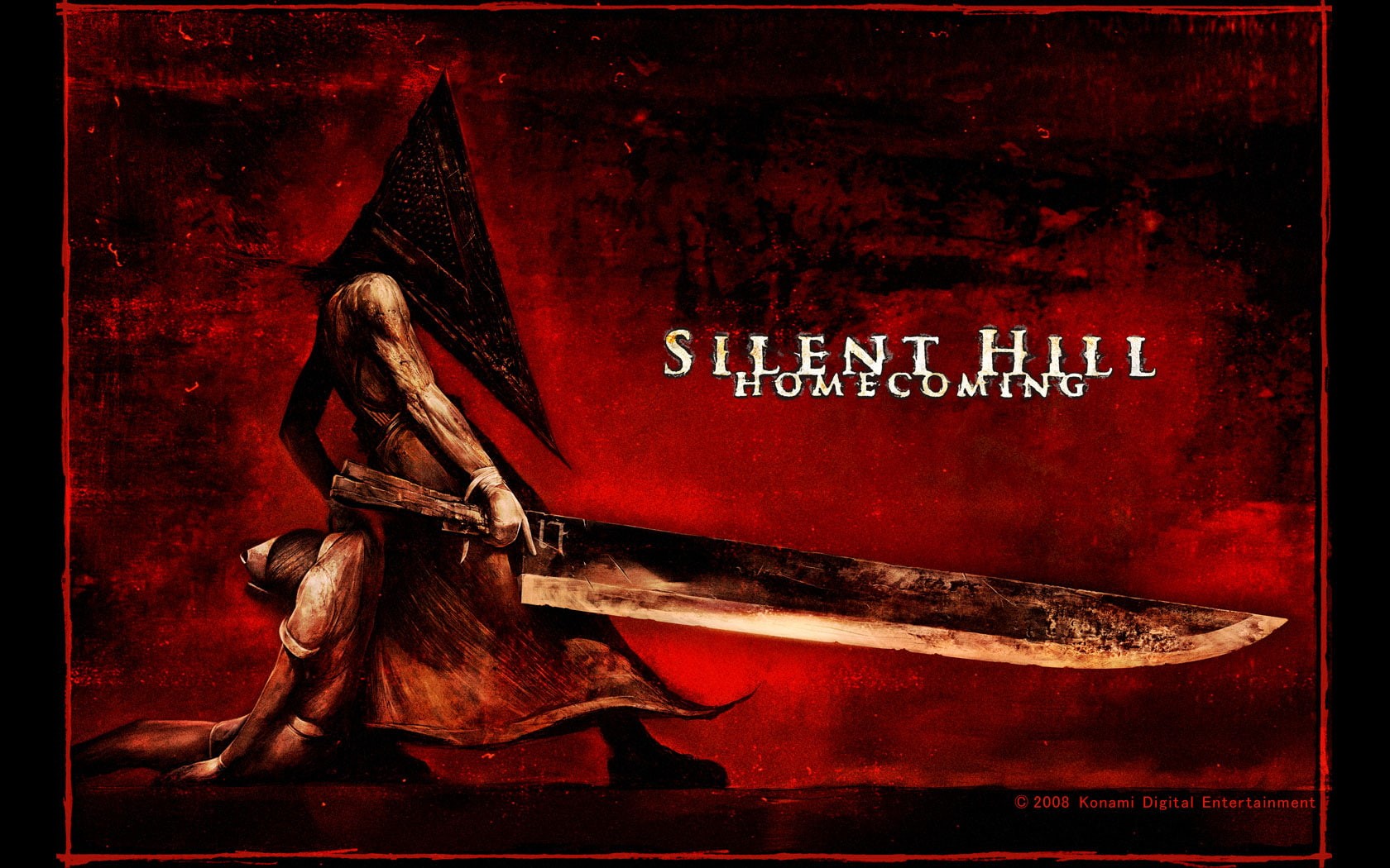 silent, head, pyramid, red, hd, 720P, hill, video games, HD Wallpaper
