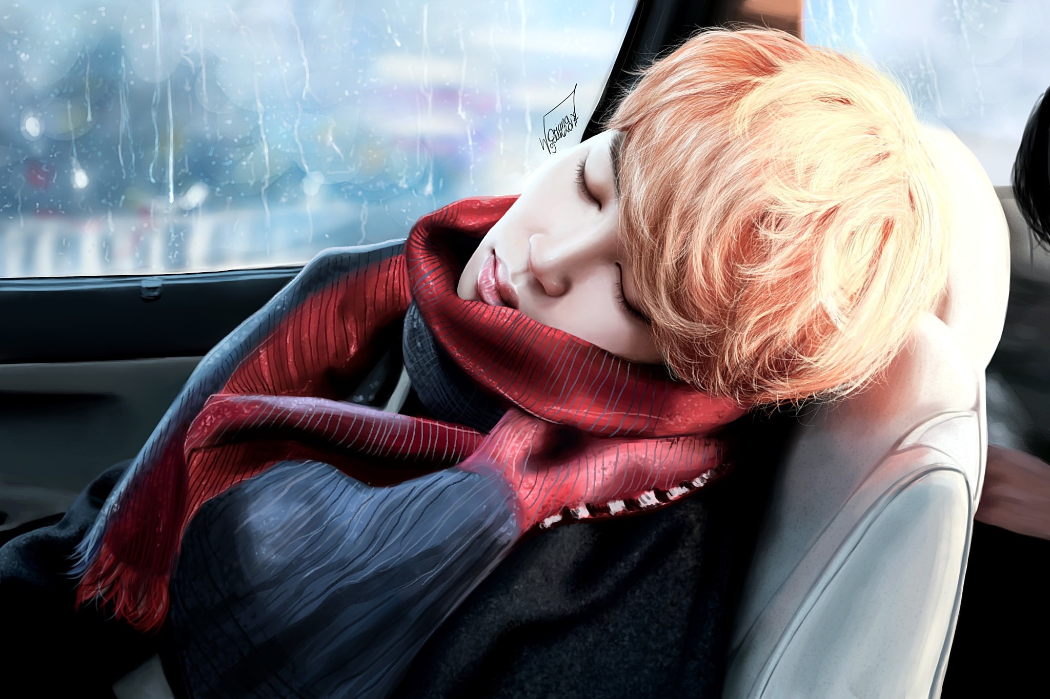 Park Ji Min, BTS, 1080P, art, auto, by xCollecx, BangTan Boys, HD Wallpaper