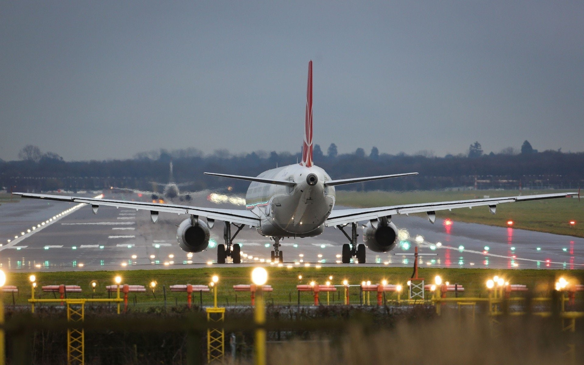 Turkish Airlines, Passenger Aircraft, airplane, 1080P, aircraft, Airport, Runway, HD Wallpaper