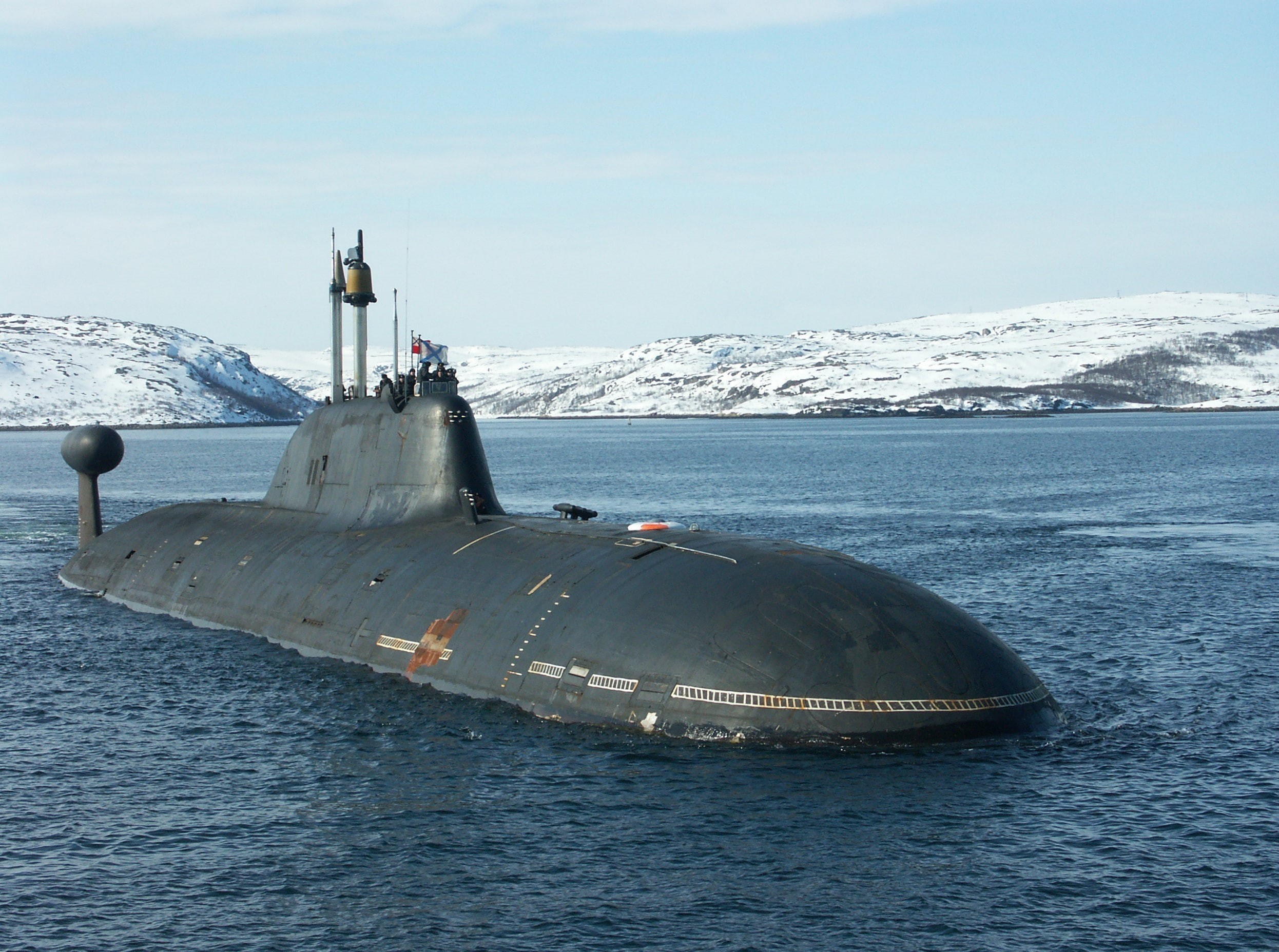 Akula, 1080P, vehicle, v-class nuclear submarine, submarine, military, HD Wallpaper
