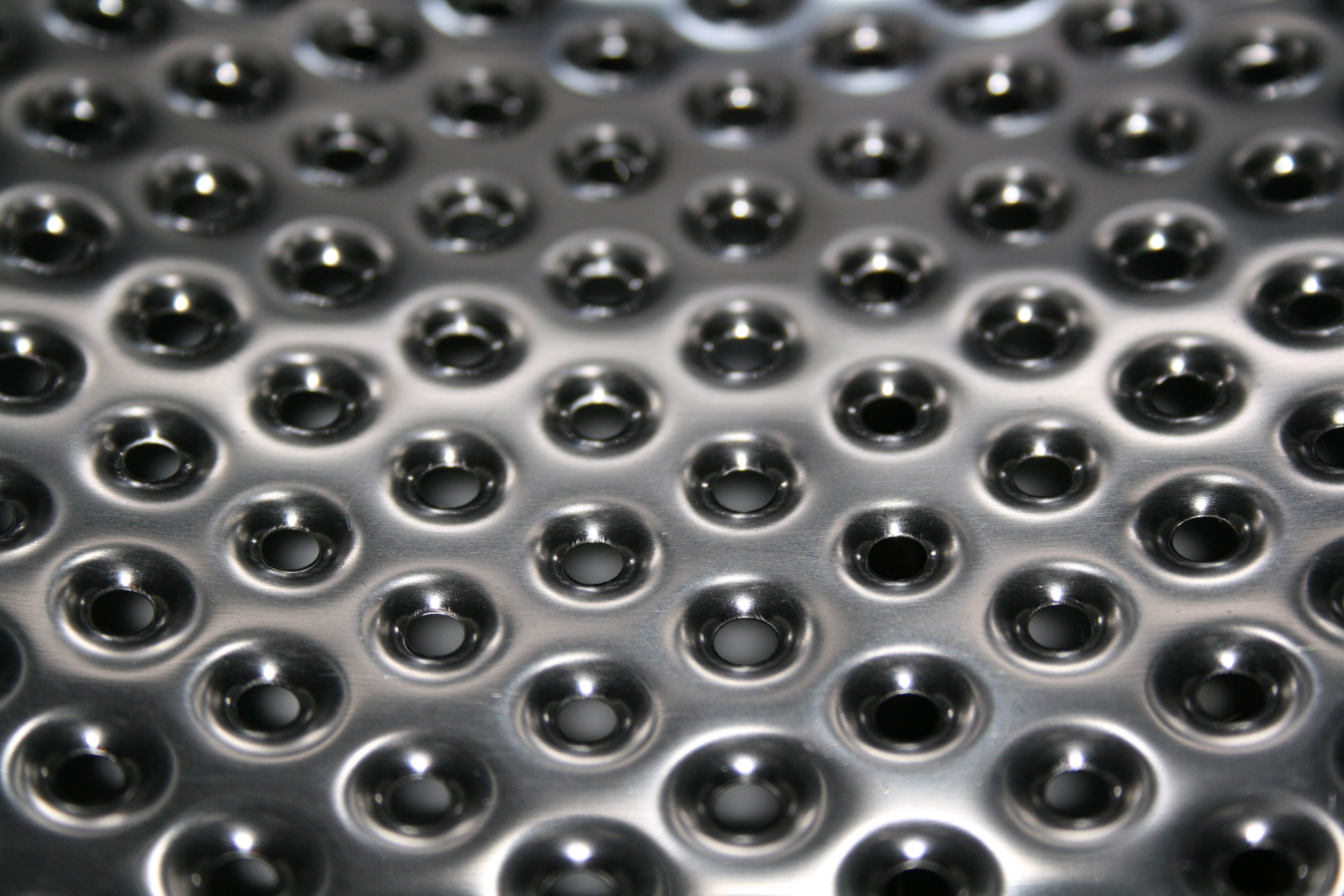 abundance, selective focus, repetition, holes, canon, texture, backgrounds, geometric shape, steel, large group of objects, 4K, no people, still life, HD Wallpaper