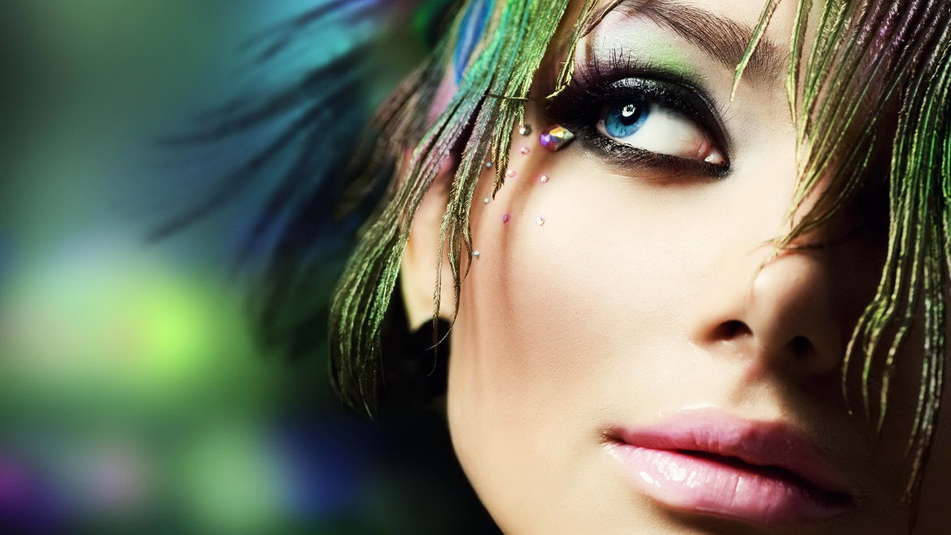 one person, adult, eyelash, young adult, human face, make-up, hair, women, headshot, beautiful woman, body part, eyeshadow, 1080P, young women, close-up, HD Wallpaper