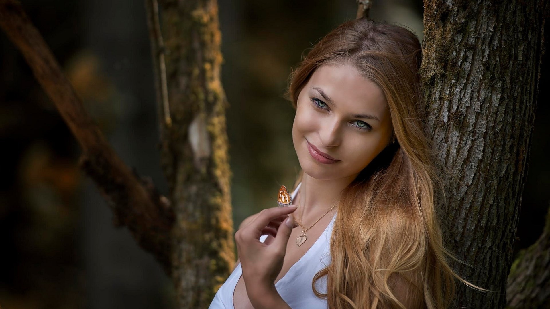 fashion, human face, contemplation, one person, beauty, young women, nature, young adult, hair, outdoors, long hair, adult, blond hair, 1080P, plant, beautiful people, HD Wallpaper
