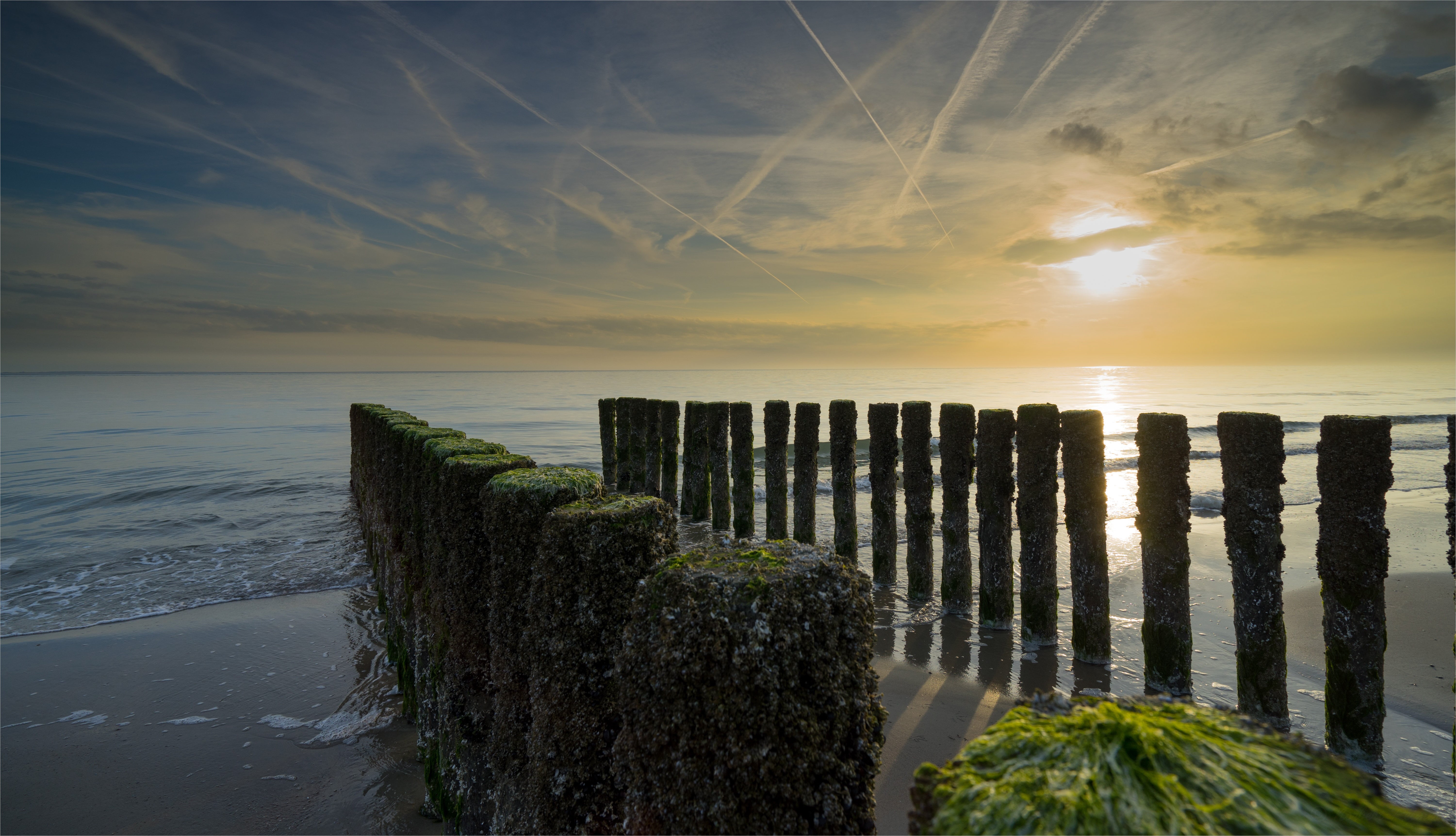sky, Meer, sea shore, der, Netherlands, ocean, clouds, Vario-Tessar, 35 mm, Sony, daytime, OSS, beach, seascape, sea, ILCE-7M2, ZA, 5K, Natur, F4, Burgh, HD Wallpaper
