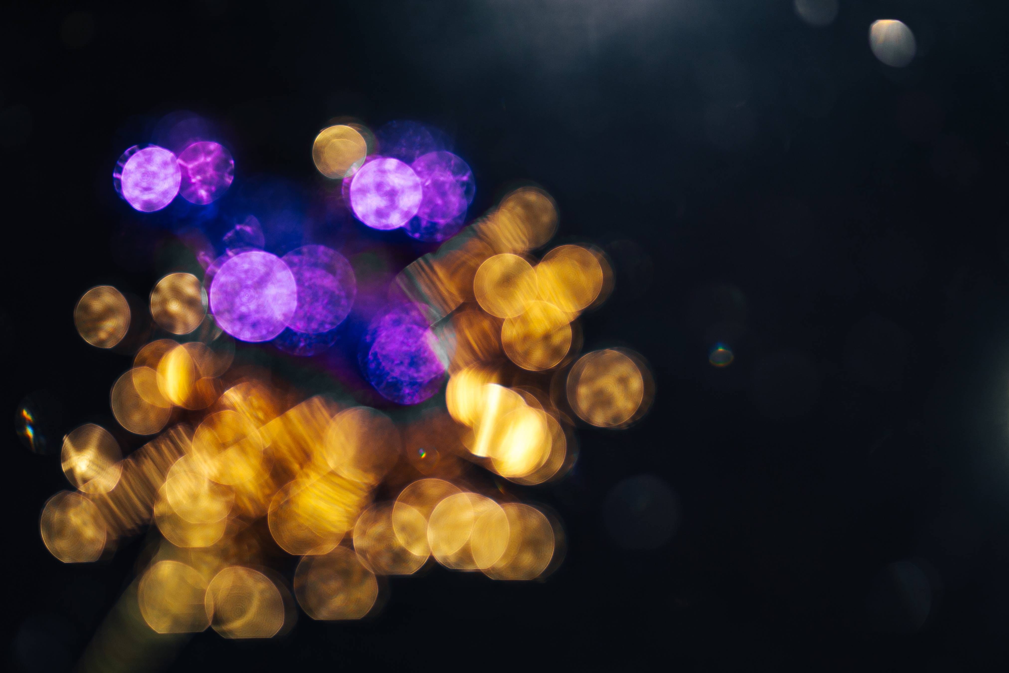 multi Colored, glowing, shape, geometric shape, circle, sphere, night, decoration, blue, illuminated, celebration, large group of objects, cut out, close-up, HD Wallpaper