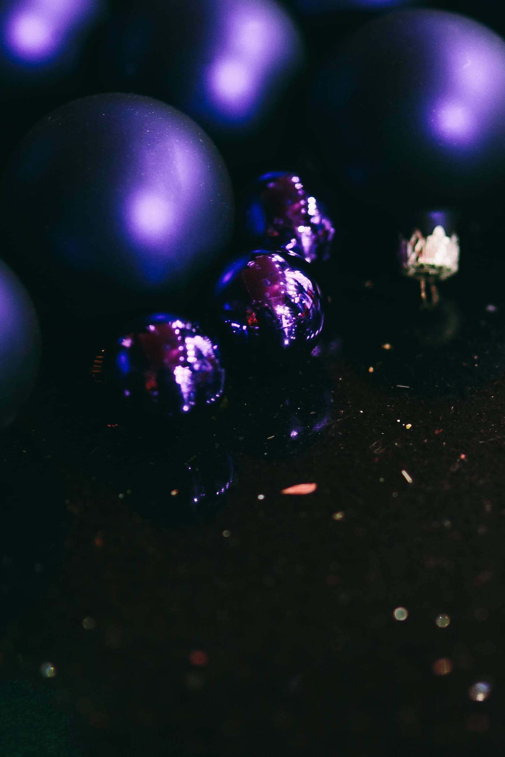 marbles, no people, indoors, nightclub, bauble, dark, luxury, food and drink, blue, full frame, food, ball, night, 1080P, shiny, freshness, christmas, Phone HD Wallpaper