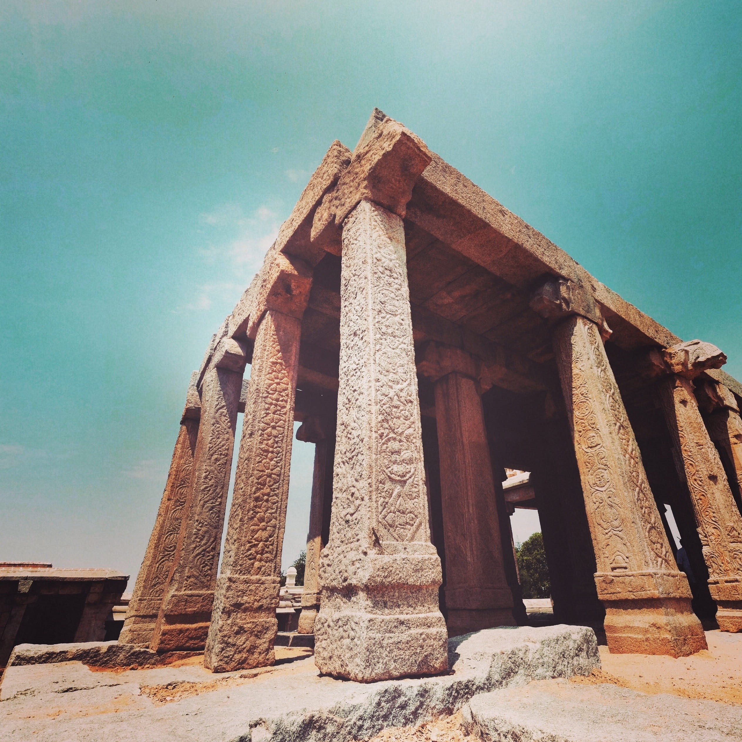 belief, old, archaeology, day, sacred, travel destinations, ancient history, sculpture, place of worship, built structure, 1080P, sky, no people, history, Phone HD Wallpaper