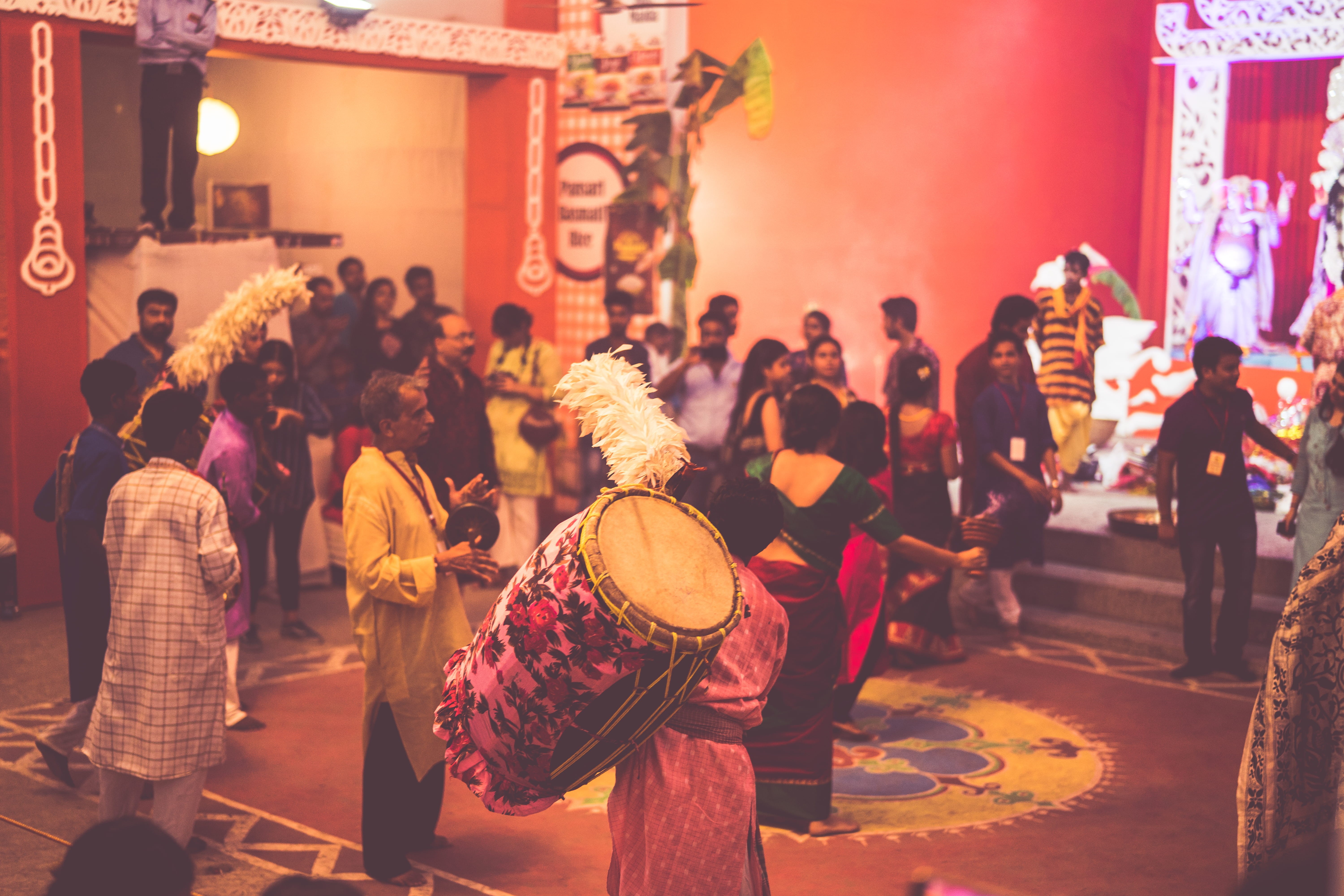 women, street, goddess, lifestyles, durga pooja, minto road, colours, 5K, holy, built structure, illuminated, color, crowd, city, architecture, real people, HD Wallpaper