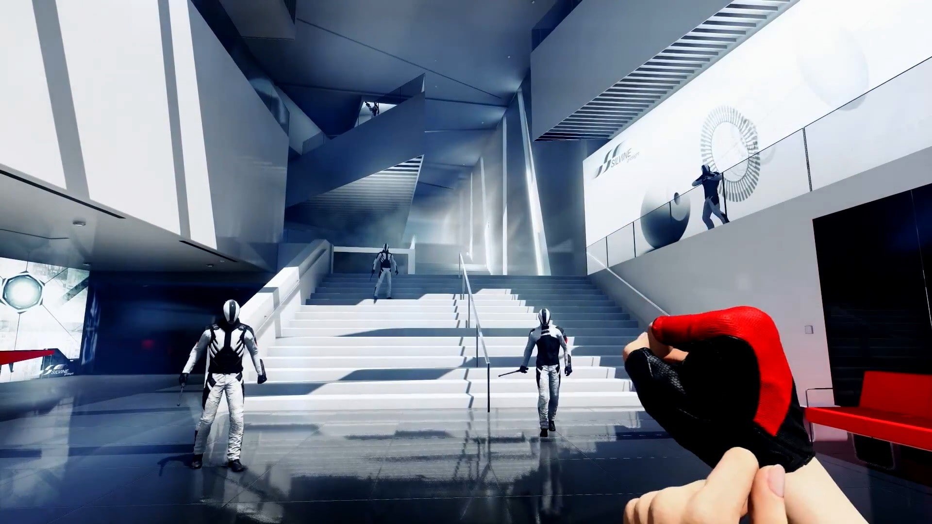 leisure activity, Mirrors Edge Catalyst, video games, airport, indoors, men, mode of transportation, human hand, human body part, one person, holding, transportation, HD Wallpaper