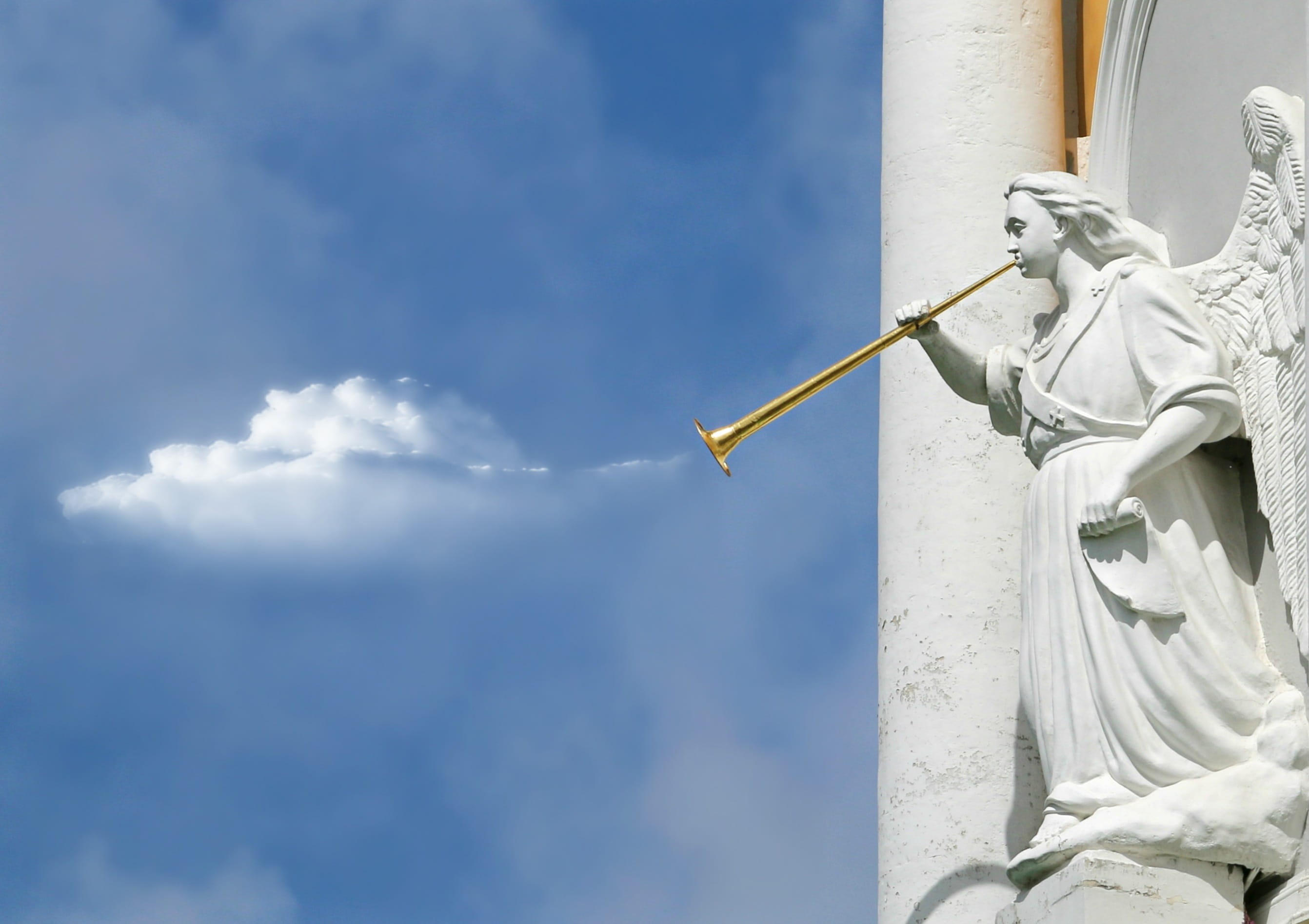 clouds, no people, building exterior, craft, architectural column, the past, nature, built structure, dudka, travel destinations, forecast, 2K, statue, HD Wallpaper
