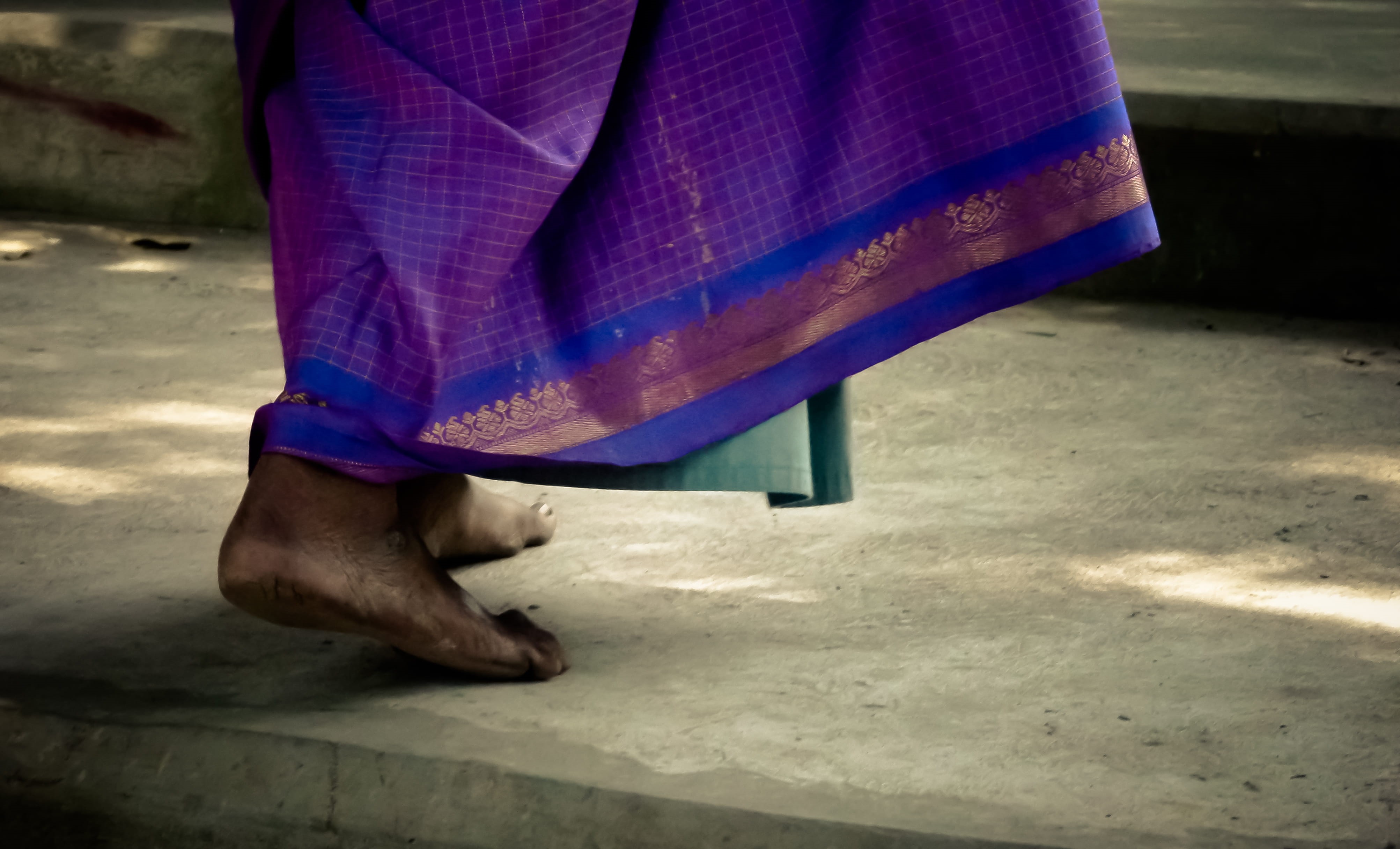 body part, purple, one person, low section, step, human limb, saree, pink, clothing, standing, barefoot, men, daytime, indium, oriental, performance, social issues, HD Wallpaper