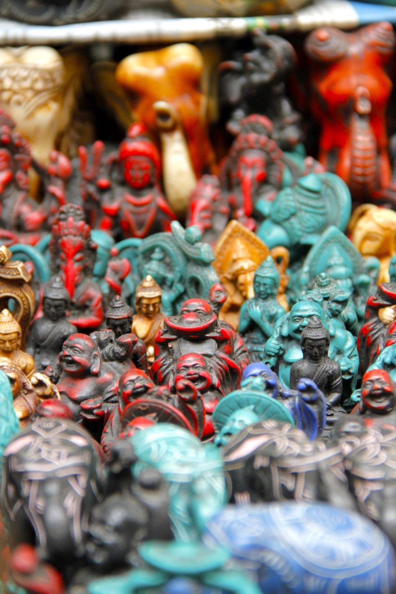 happy, retail display, no people, retail, abundance, statue, large group of objects, spirituality, fat, god, male likeness, market, luck, day, buddha, figure, Phone HD Wallpaper
