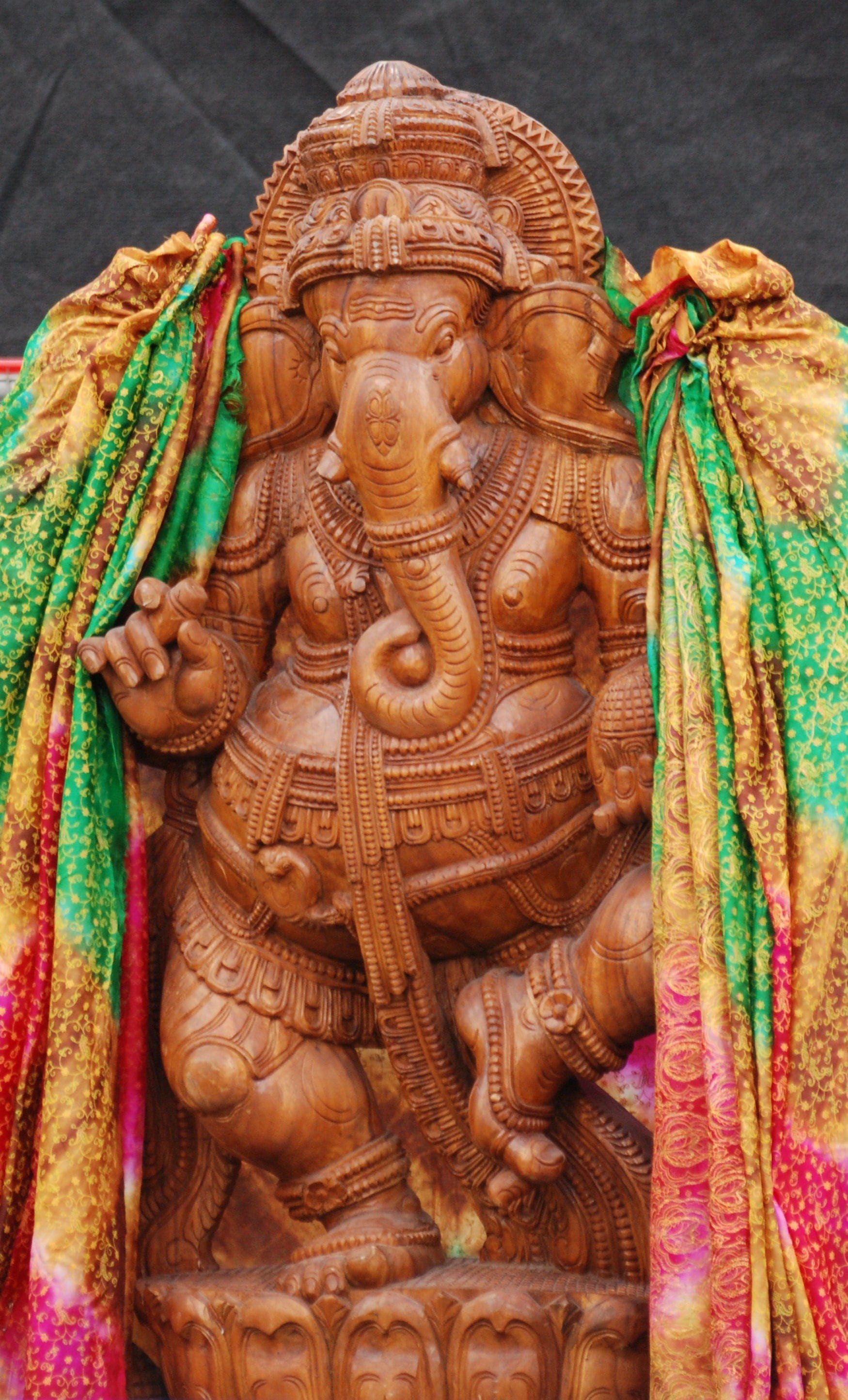 elephant, day, art and craft, god, religion, representation, craft, ornate, close-up, lord, statue, spirituality, ganesha, human representation, multi colored, Phone HD Wallpaper
