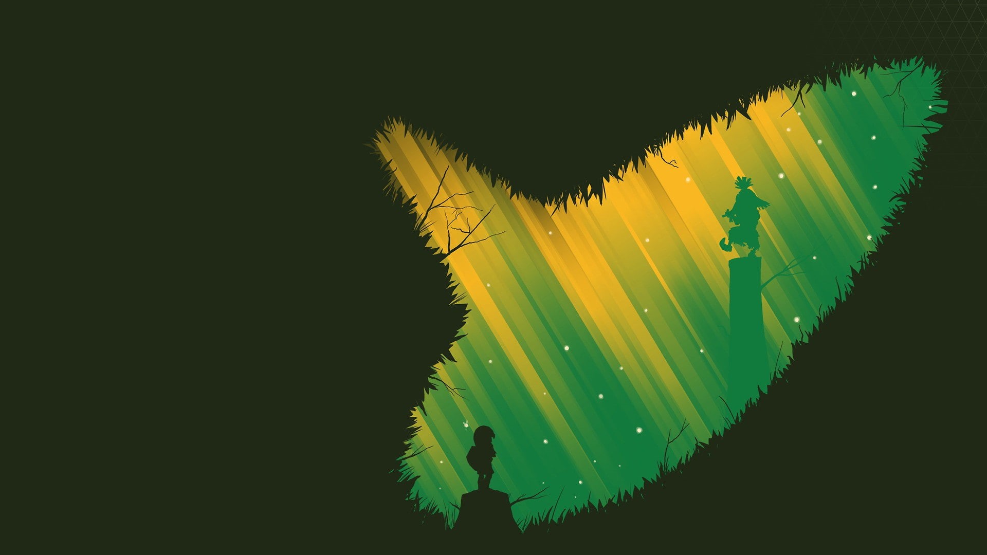 Link, The Legend of Zelda, 1080P, video games, skull kid, Zelda, minimalism, HD Wallpaper
