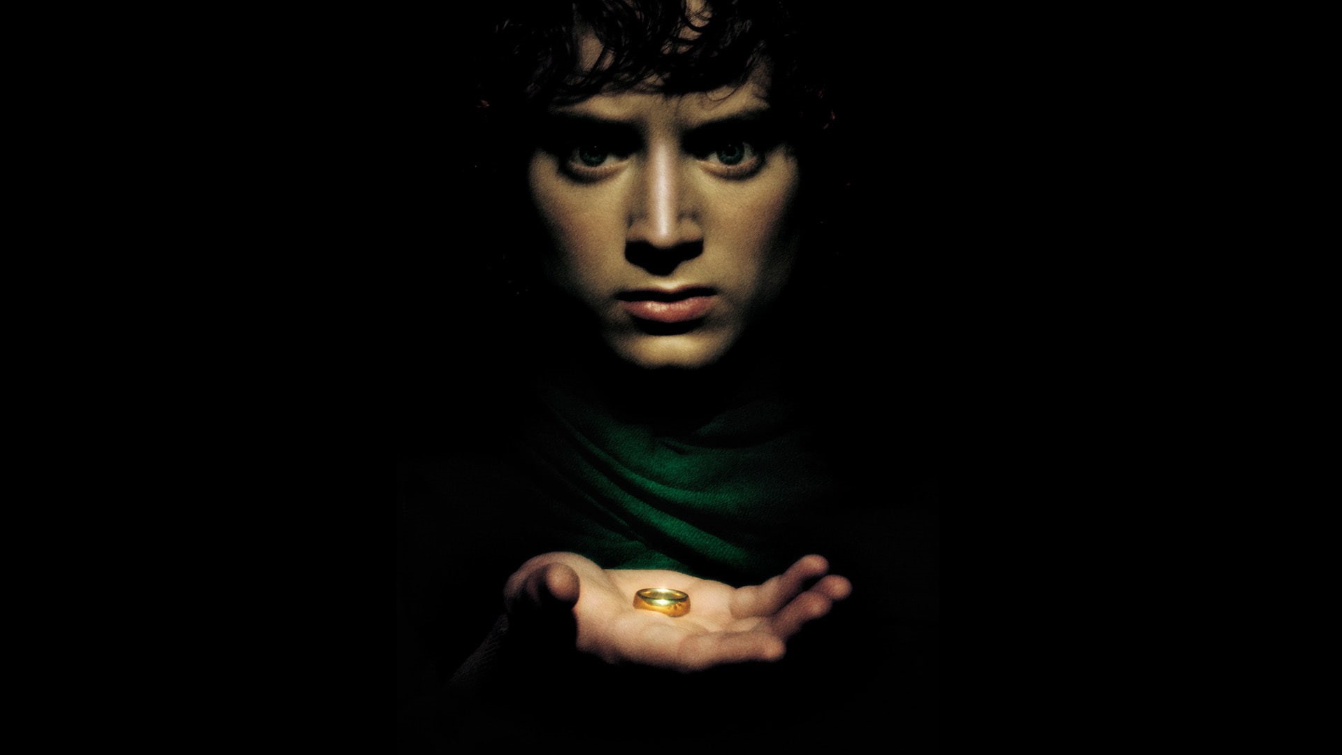 rings, the hobbit, black, Frodo, actor, Tolkien, the lord of the rings, hand, fantasy, background, John, Elijah, 1080P, look, The Lord, scared, ring, Wood, HD Wallpaper