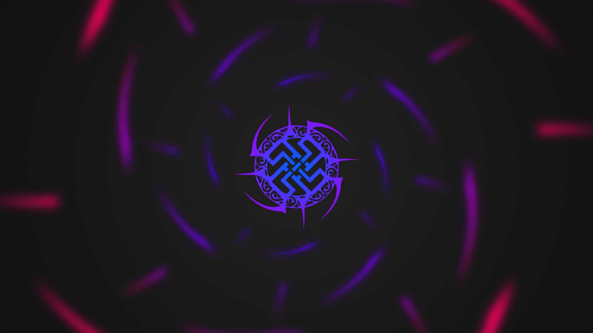 colorful, 1080P, minimalism, tribal, swastika, black, HD Wallpaper