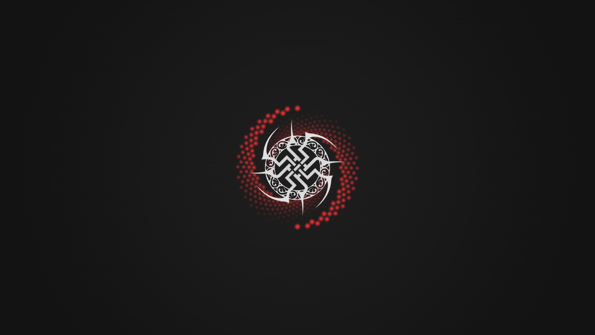 minimalism, black background, tribal, abstract, 1080P, HD Wallpaper