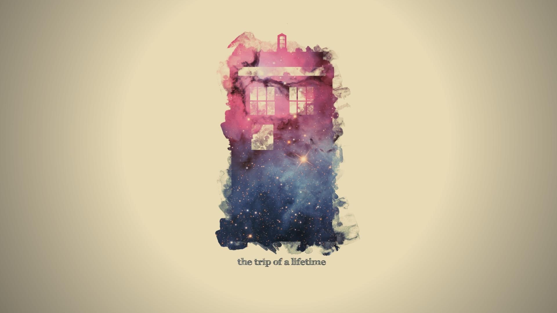 1920x1080, lifetime, digital art, 1080P, doctor, doctor who, tardis, trip, HD Wallpaper