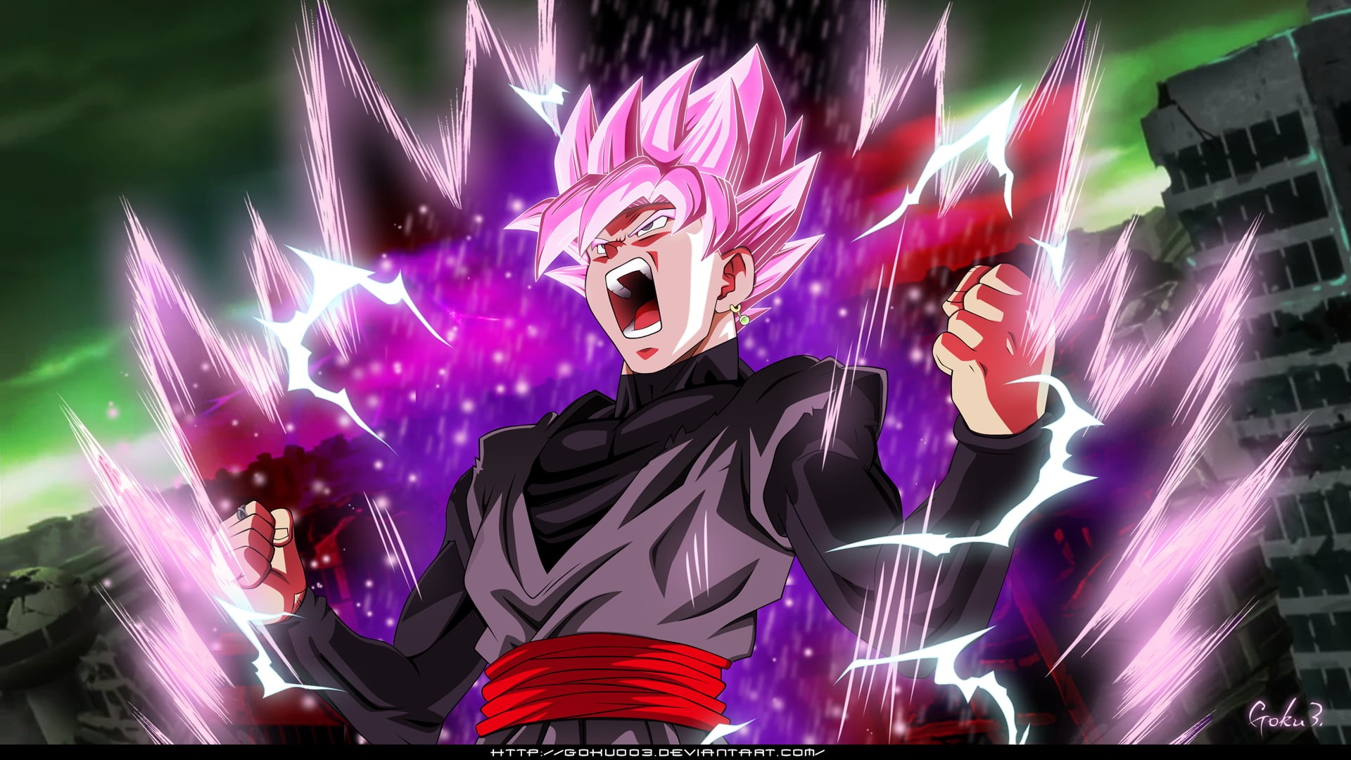 Dragon Ball Super, 1080P, Dragon Ball, Super Saiyan Rosé, Black (Dragon Ball), HD Wallpaper