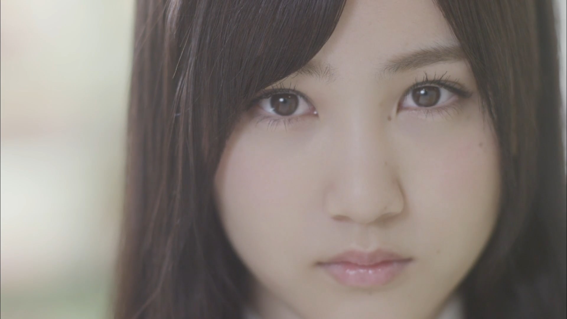 Asian, close-up, hair, front view, 1080P, beautiful woman, one person, portrait, focus on foreground, contemplation, Nogizaka46, real people, human body part, HD Wallpaper