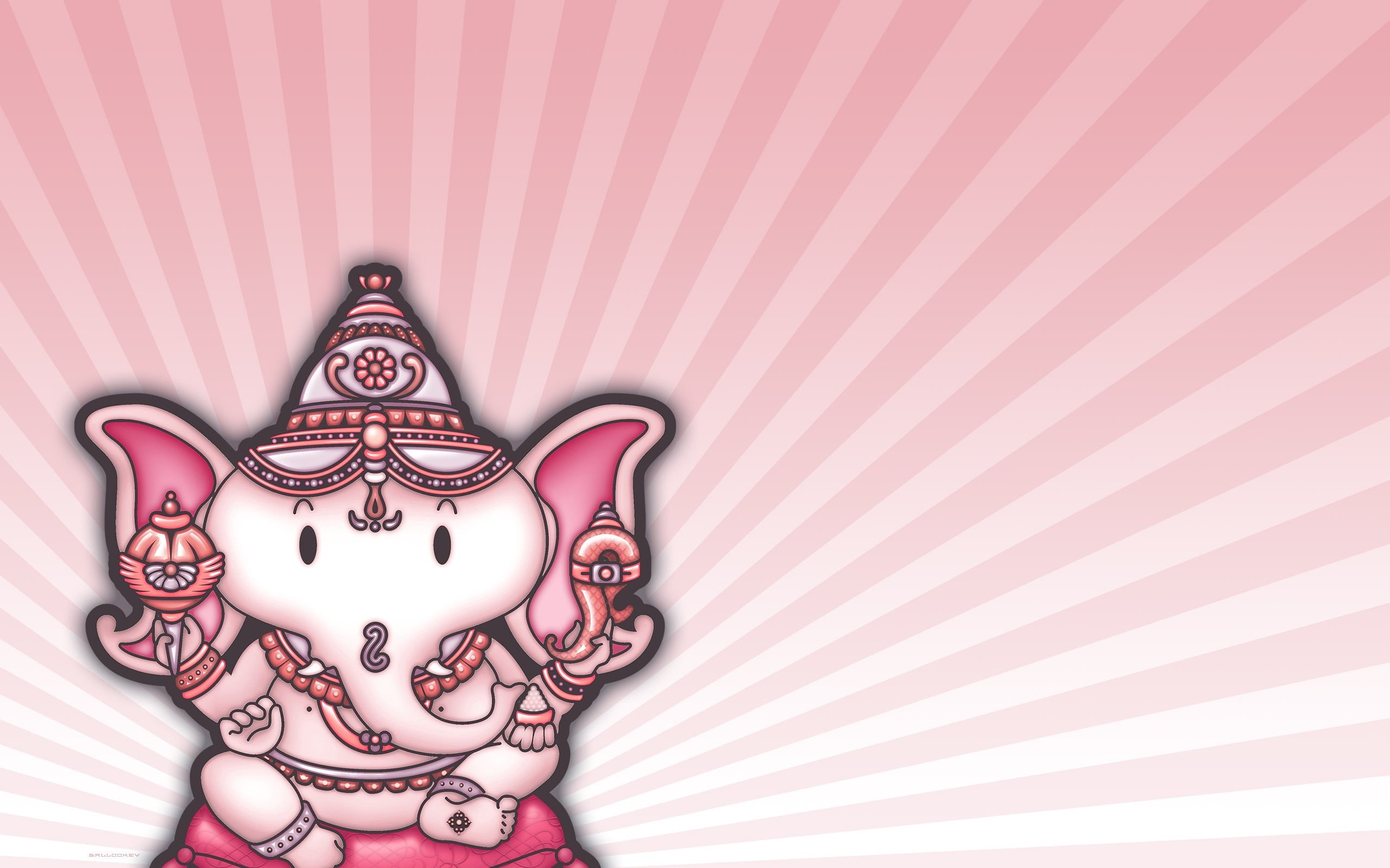 art, pink color, wall - building feature, art and craft, God, personal accessory, creativity, human representation, representation, Lord Ganesha, jewelry, HD Wallpaper