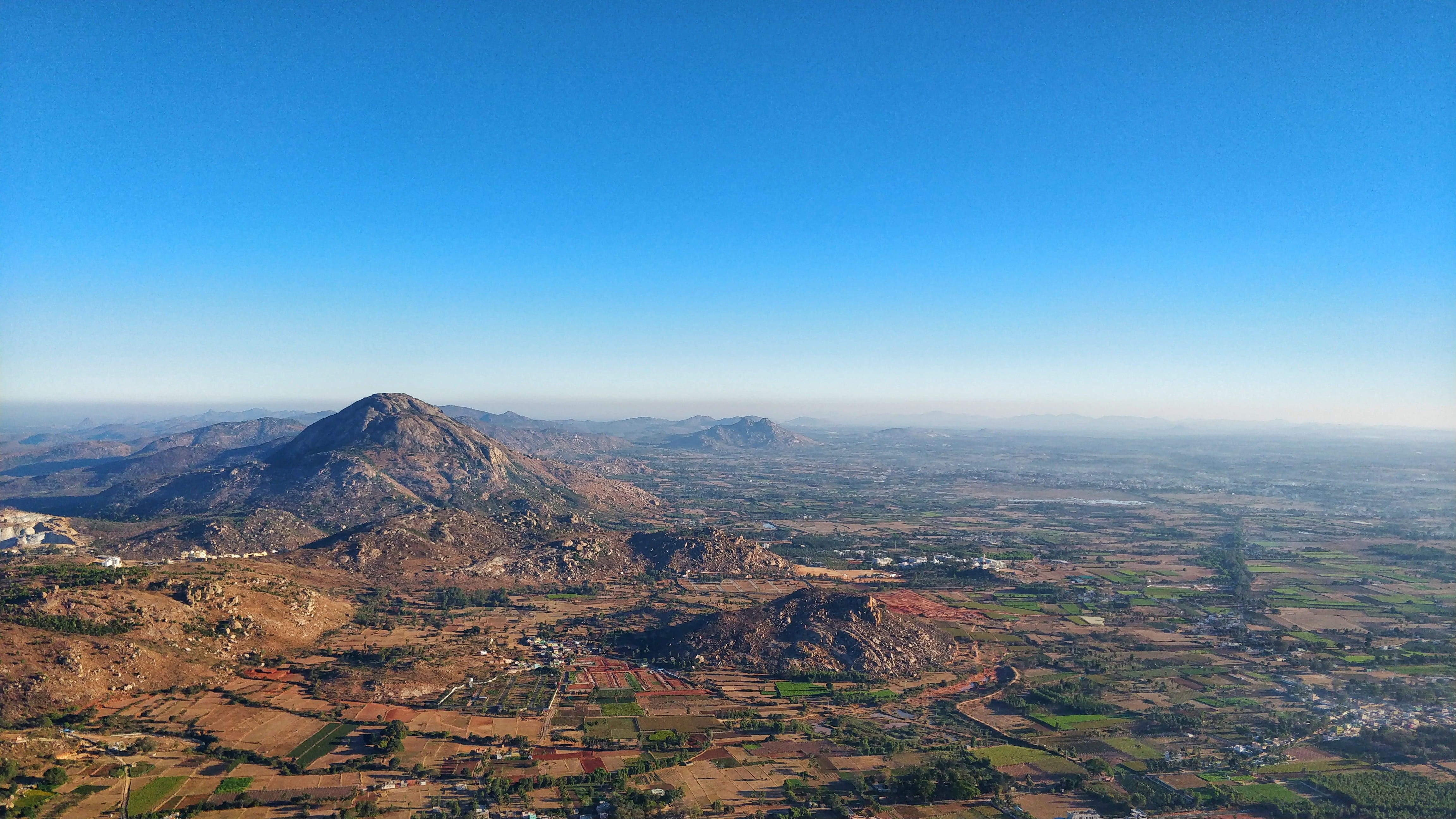 4K, land, blue, scene, idyllic, landscape, mountains, india, tranquil scene, scenics - nature, travel destinations, outdoors, clear sky, sky, beauty in nature, HD Wallpaper