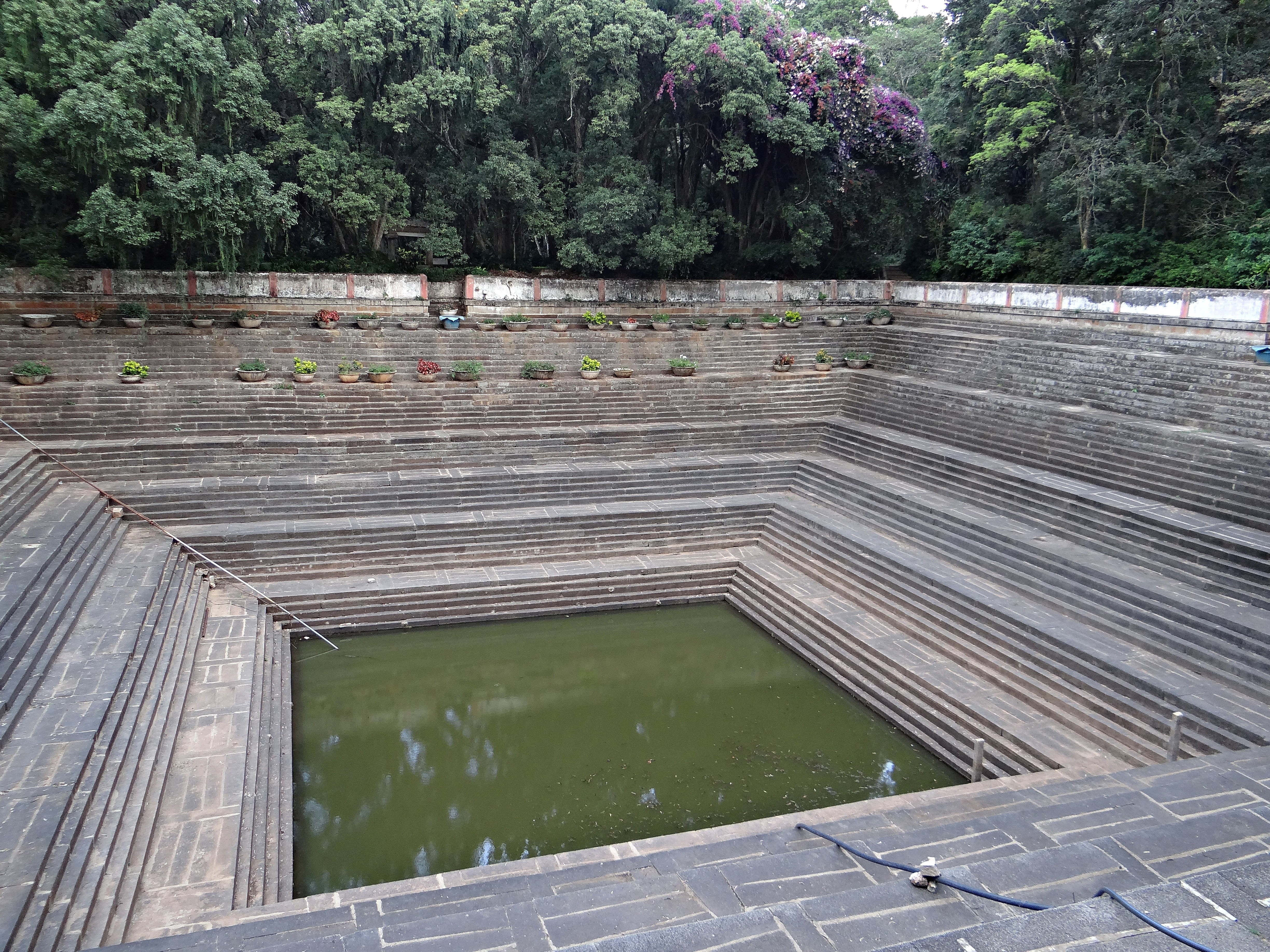 nandi hills, park, lake, green color, water, day, architecture, high angle view, tree, park - man made space, outdoors, concrete, beauty in nature, plant, HD Wallpaper