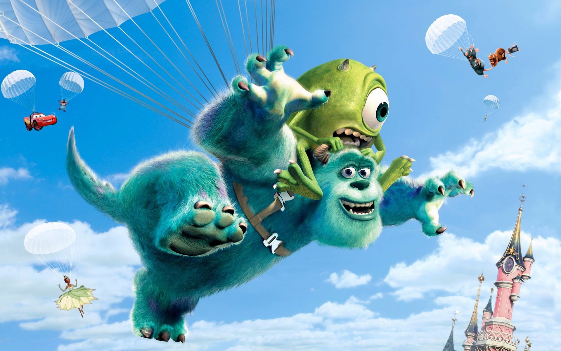 1080P, university, disney, movies, monsters, HD Wallpaper