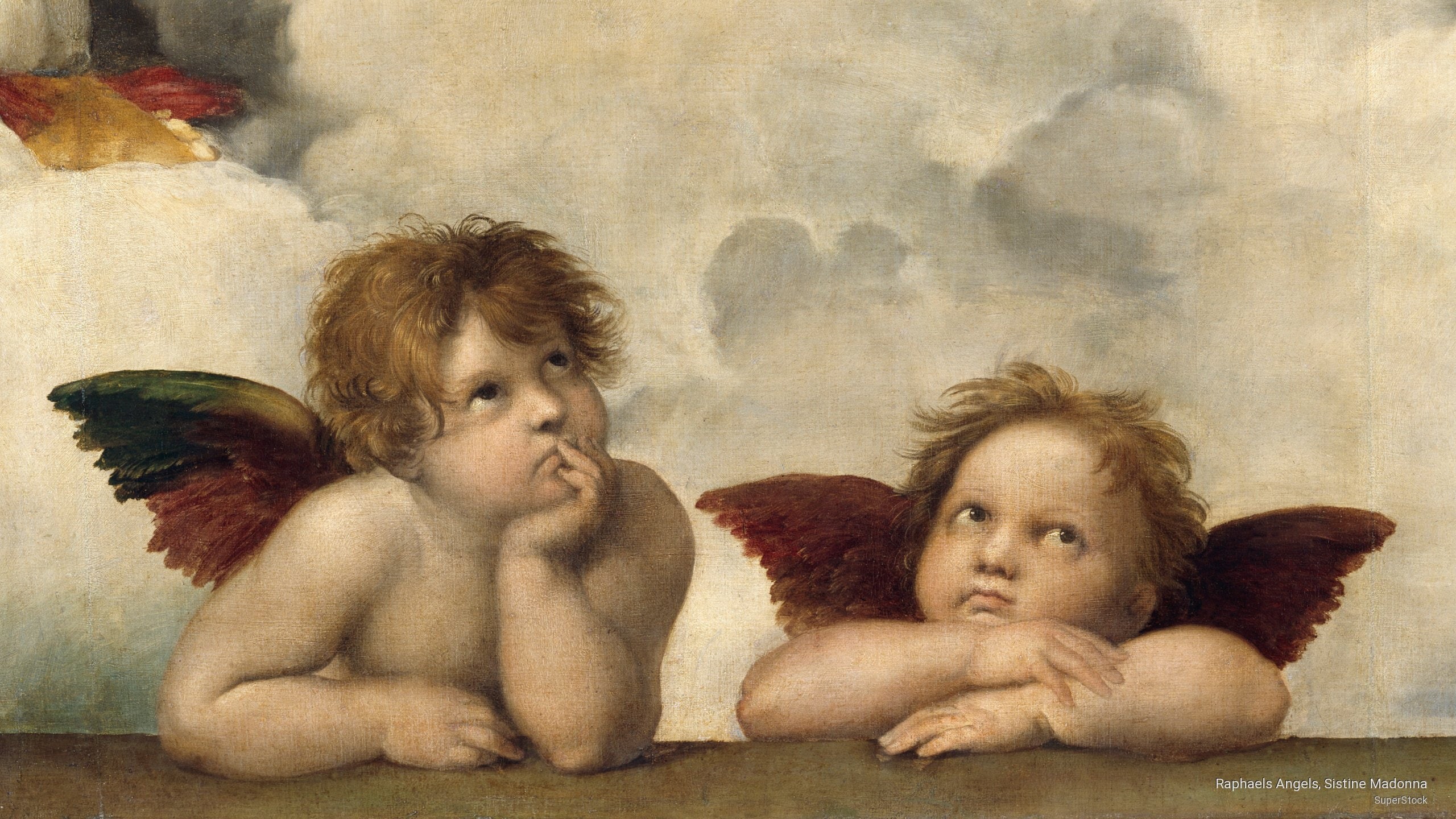 2K, madonna, Holidays, angels, raphaels, sistine, HD Wallpaper