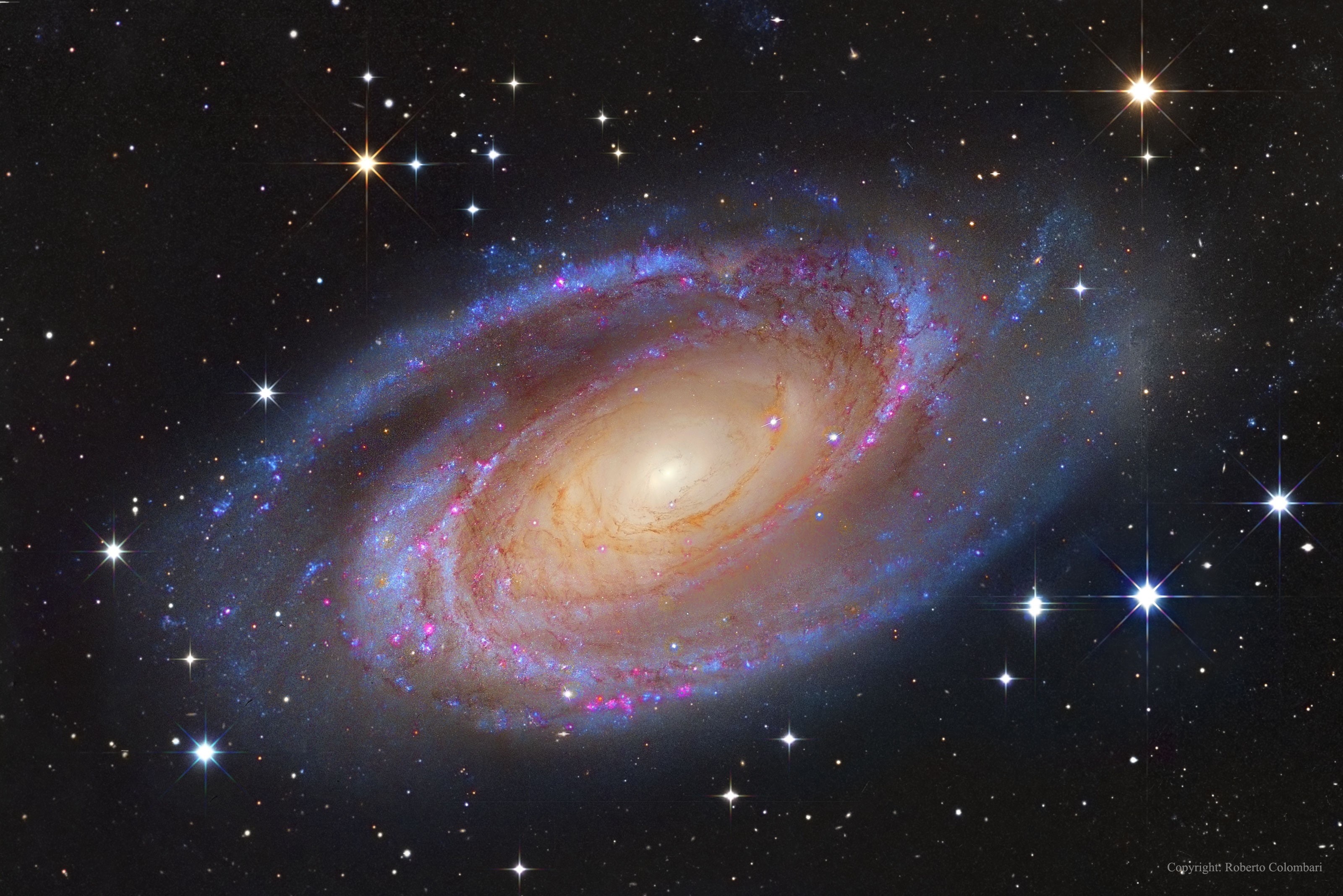 m81, astronomy, spiral, universe, 2K, m, space, spiral galaxy, galaxy, HD Wallpaper