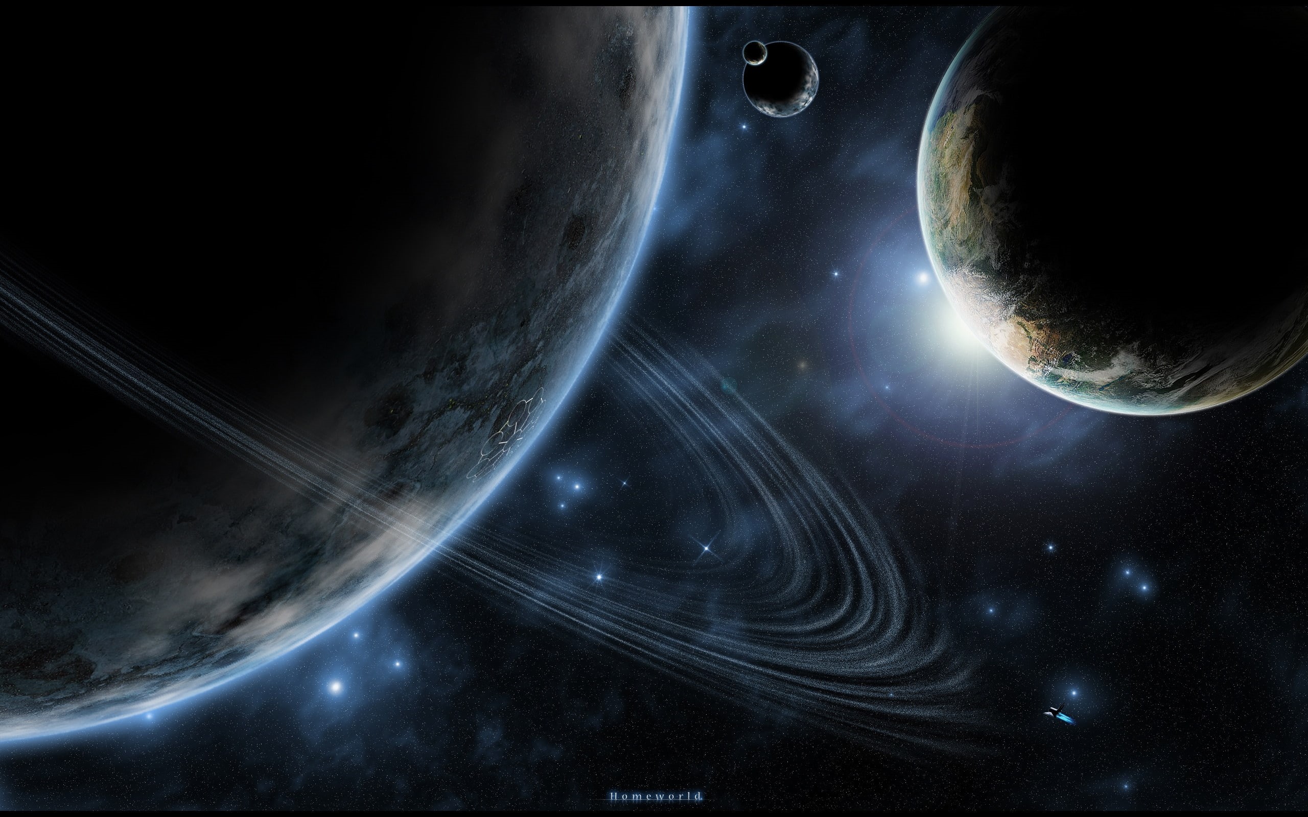 2K, planets, astronomy, stars, homeworld, HD Wallpaper