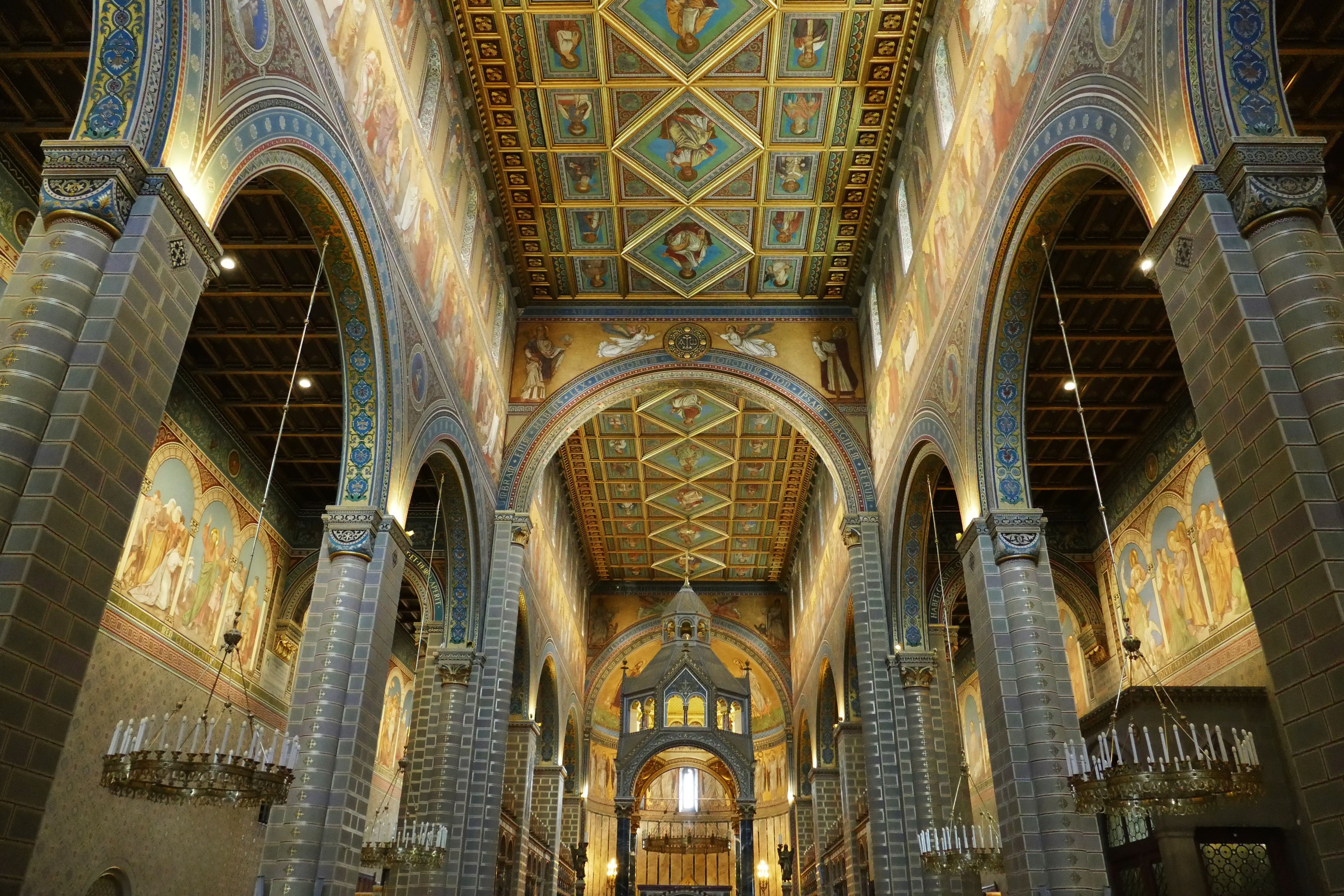 spirituality, altar, the past, capital of culture, church, ceiling, belief, architecture and art, pillar, five churches, travel destinations, day, dom, HD Wallpaper