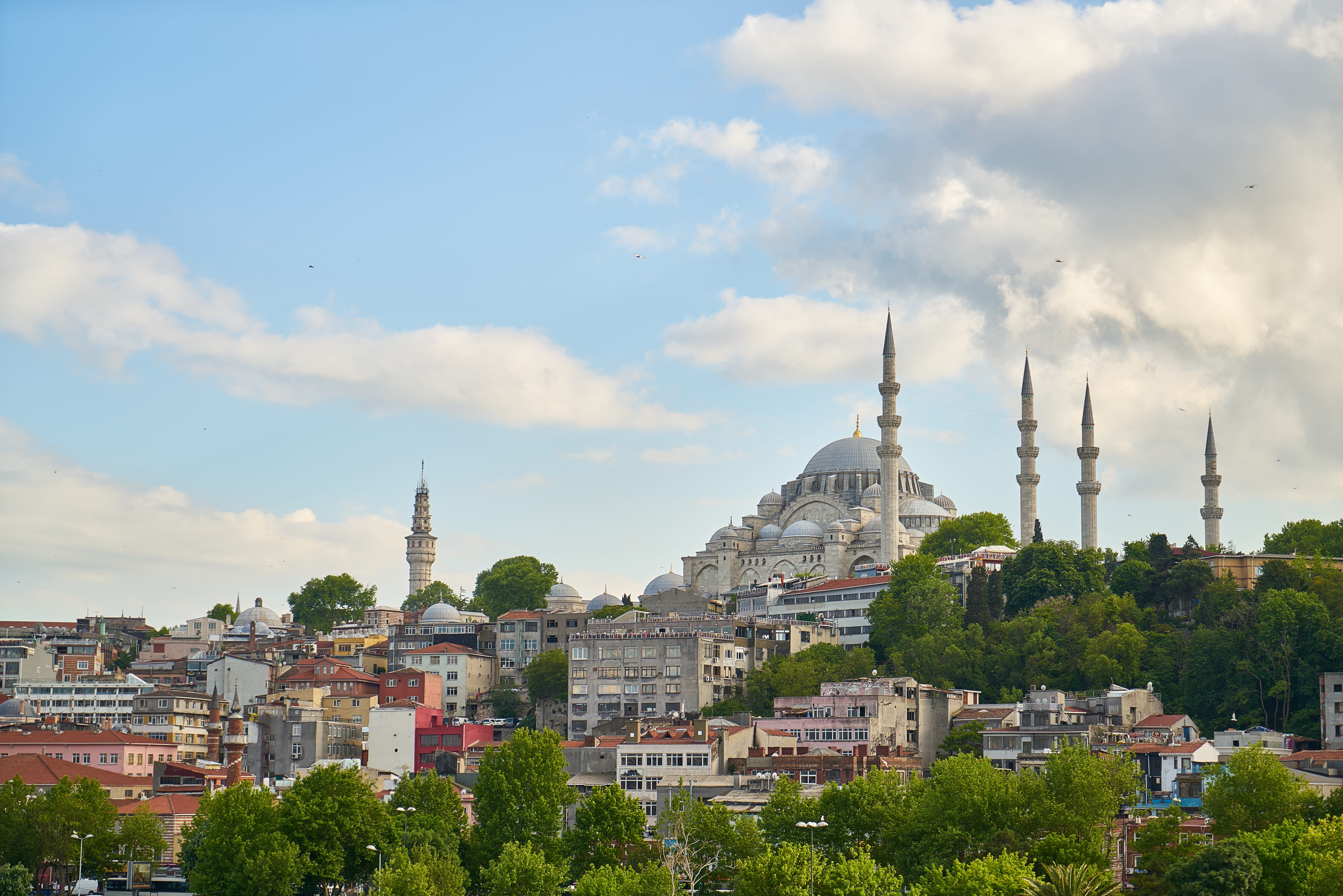 god, beautiful, high, built structure, cloud - sky, architecture, place of worship, ancient city, travel destinations, cityscape, Dome, Minaret, building exterior, HD Wallpaper
