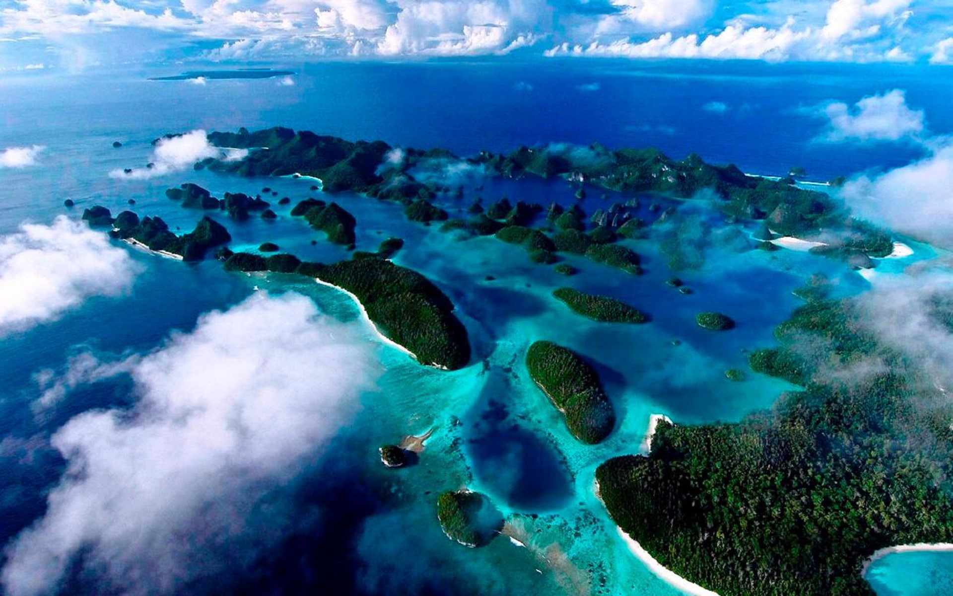 aircraft, hd, view, widescreen, 1080P, beautiful, raja, islands, indonesia, ampat, HD Wallpaper