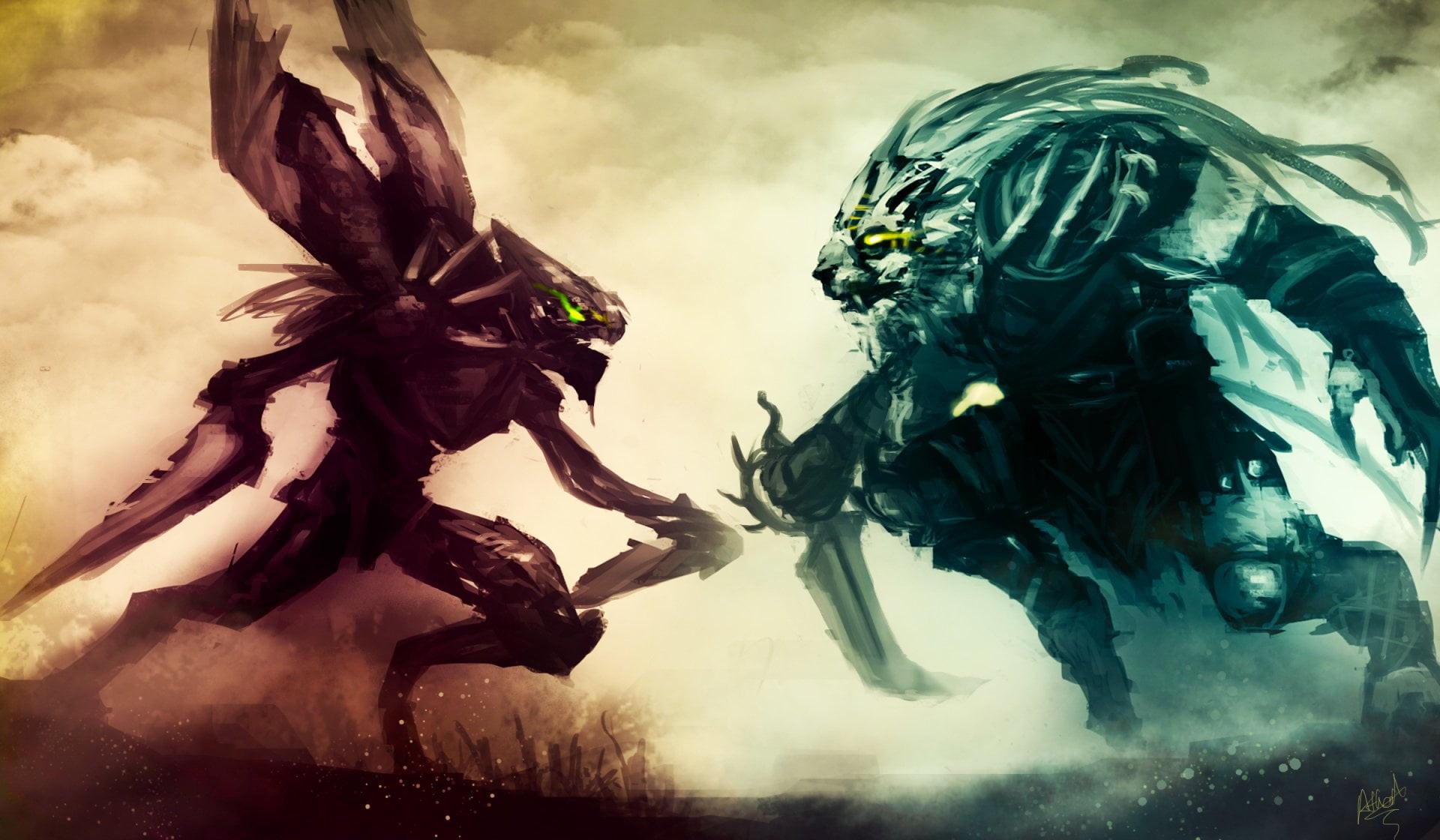 male likeness, khazix, female likeness, costume, 1080P, statue, arts culture and entertainment, water, nature, representation, KhaZix (League Of Legends), HD Wallpaper