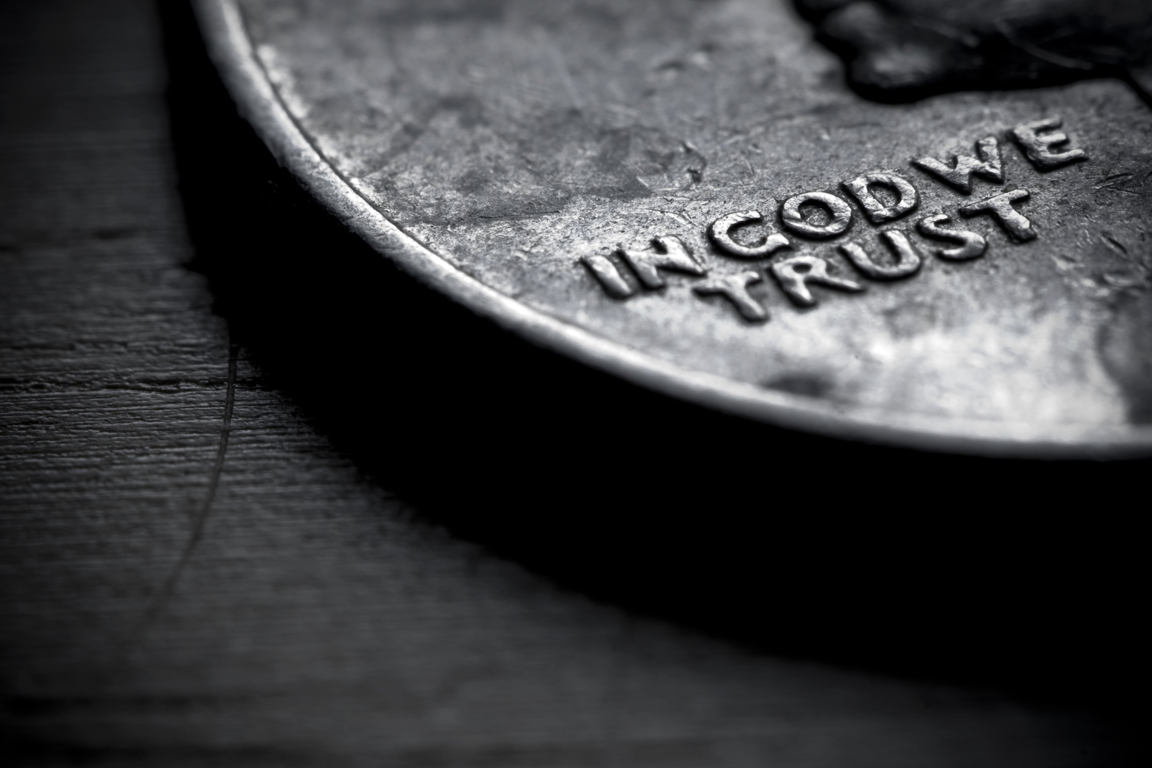 metal, macro, wood - material, geometric shape, still life, colored, in god we trust, currency, 4K, finance, communication, shape, capital letter, old, HD Wallpaper