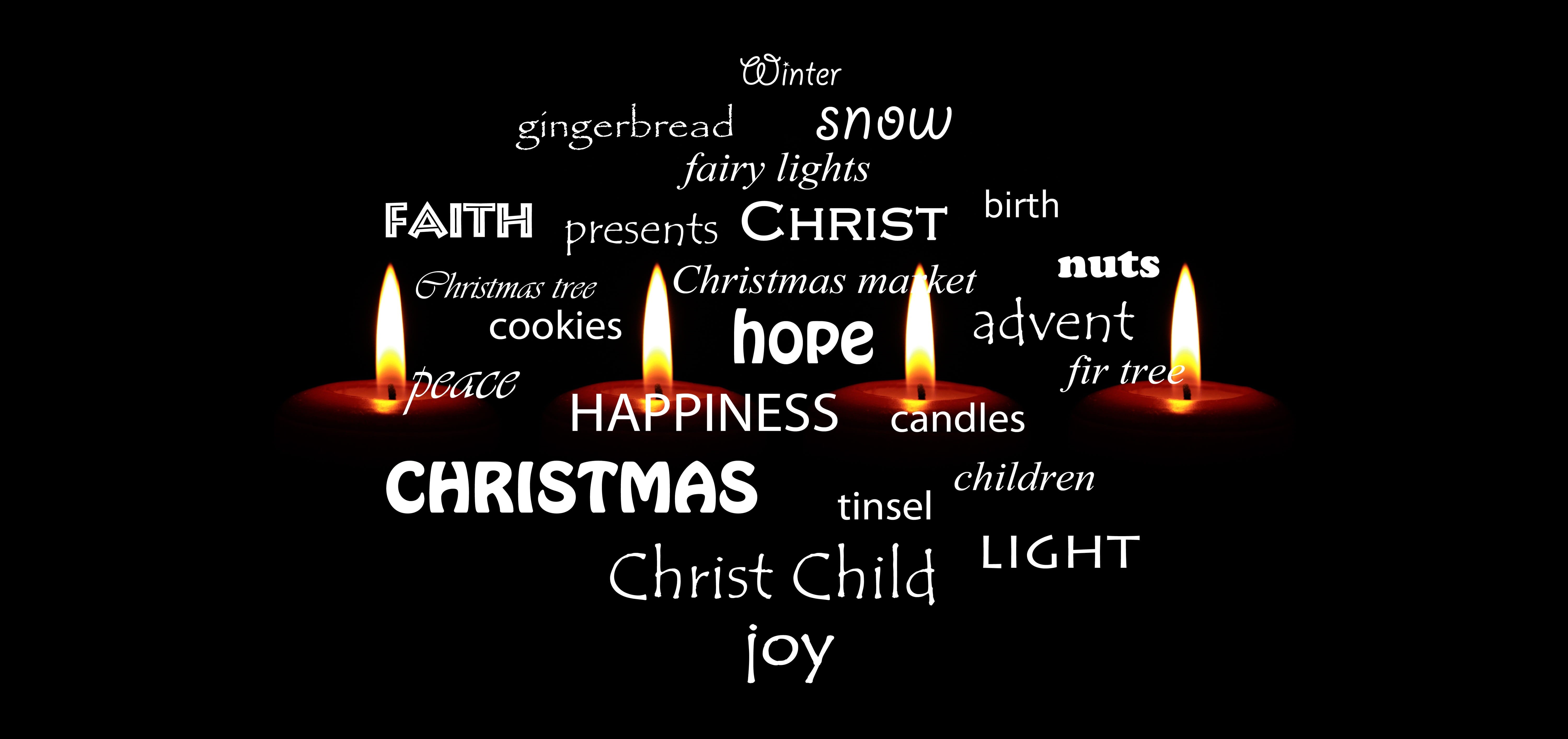 christmas decoration, sign, christmas tree, words, indoors, cut out, christmas time, dark, burn, computer language, background, western script, christmas, HD Wallpaper